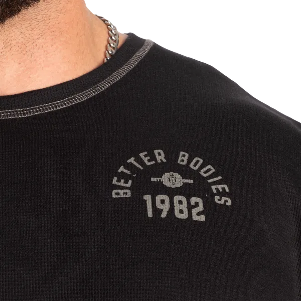 Better Bodies Legacy Thermal long sleeve t shirt, Asphalt