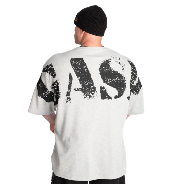 Gasp Thermal skull T-shirt, Grey Melange