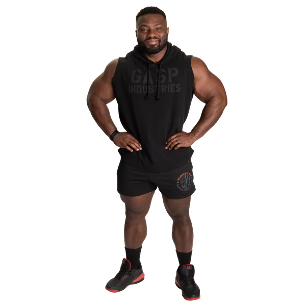 Gasp R1 Mesh Shorts/träningsshorts, Black/Flame