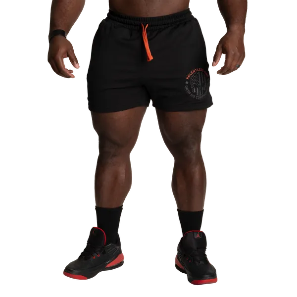 Gasp R1 Mesh Shorts/träningsshorts, Black/Flame