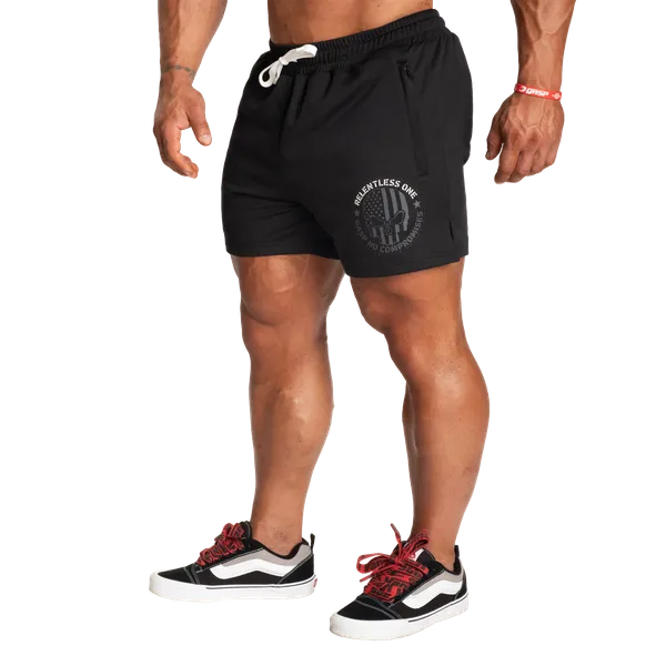 Gasp R1 Mesh Shorts/träningsshorts, Black/White