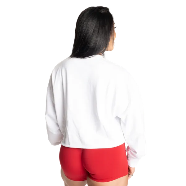 Better Bodies Highbridge Sweatshirt/Træningstrøje, Hvid/rød