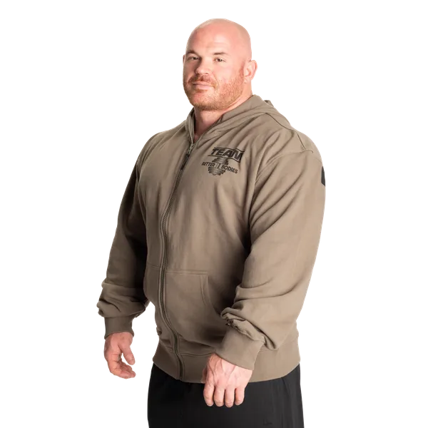Better Bodies Original Standard Zip Hoodie, Washed Green