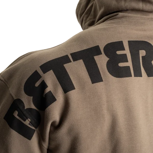 Better Bodies Original Standard Zip Hoodie, Washed Green