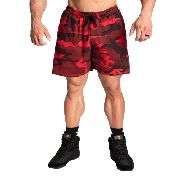 Gasp Thermo shorts/træningsshorts 6", Rød Camo