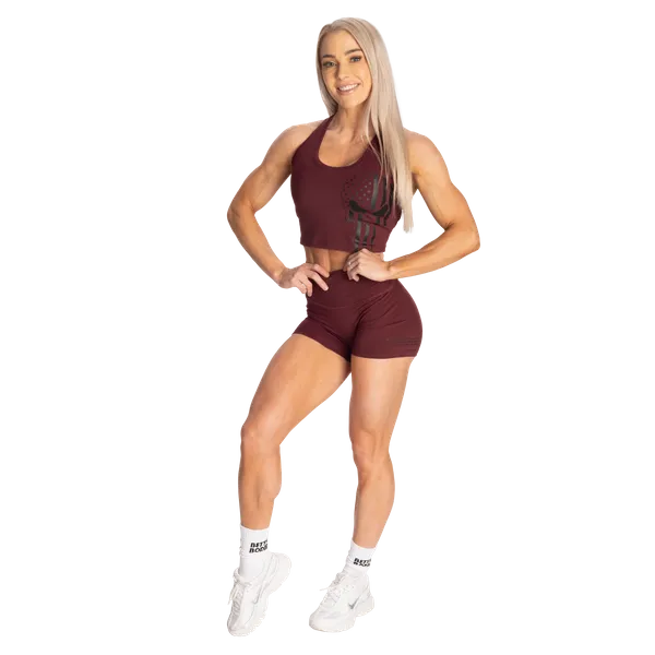 Better Bodies Skull Core Shorts/träningsshorts, Maroon