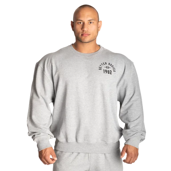 Better Bodies Legacy Sweatshirt/Träningströja, Light Grey Melange