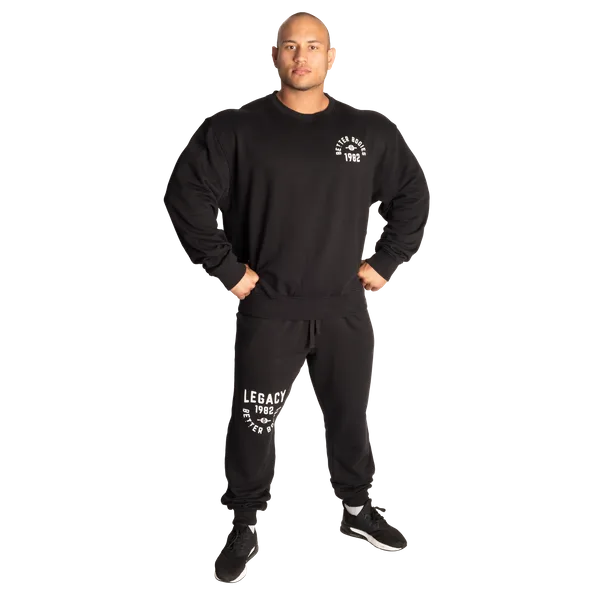 Better Bodies Legacy Sweatshirt/Träningströja, Black