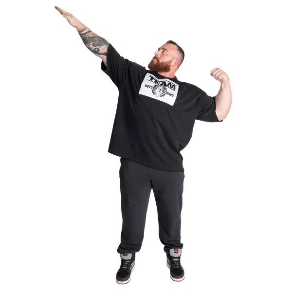 Better Bodies Team BB Iron T-shirt, Washed Black