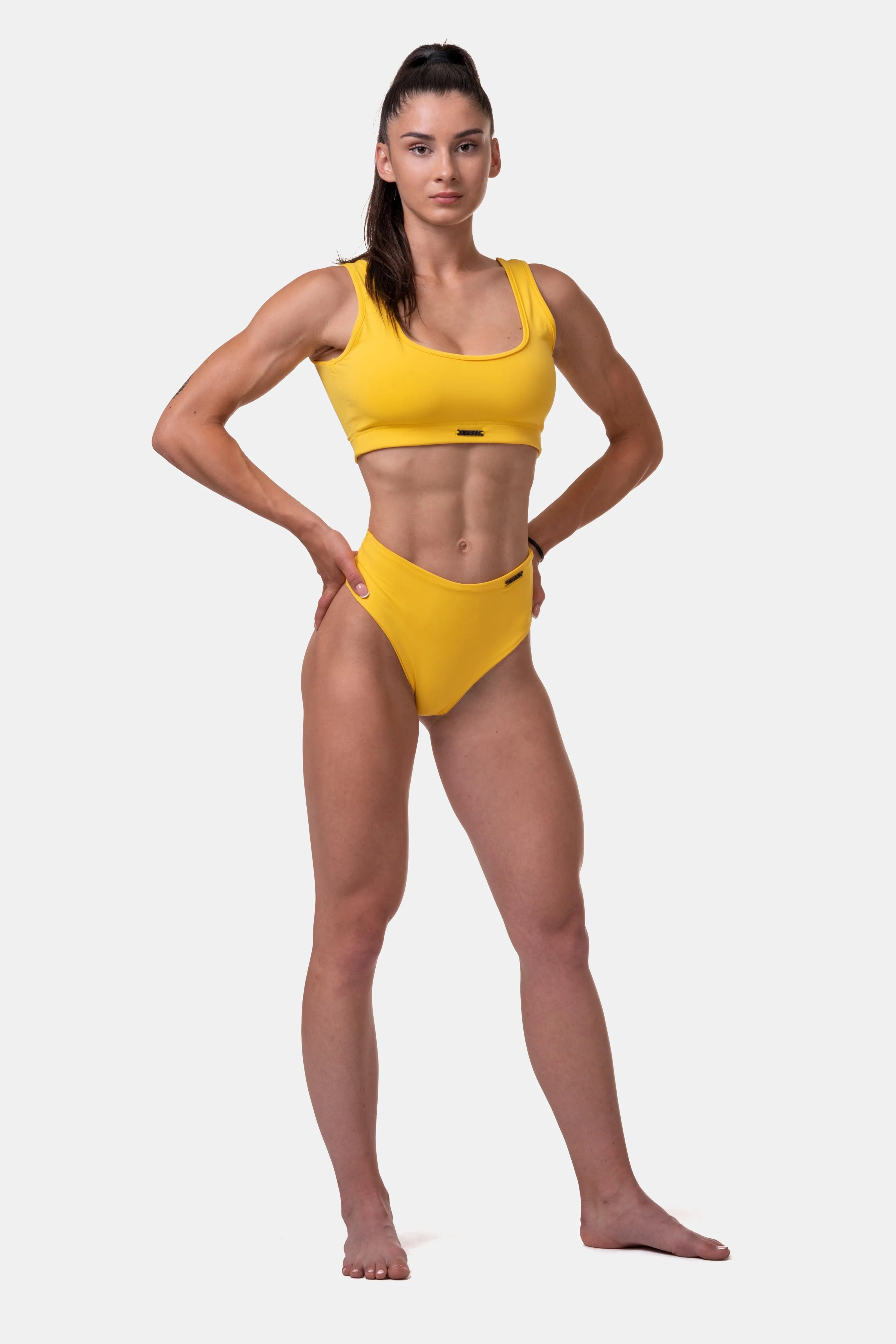 NEBBIA Miami Sporty bikinitop, gul