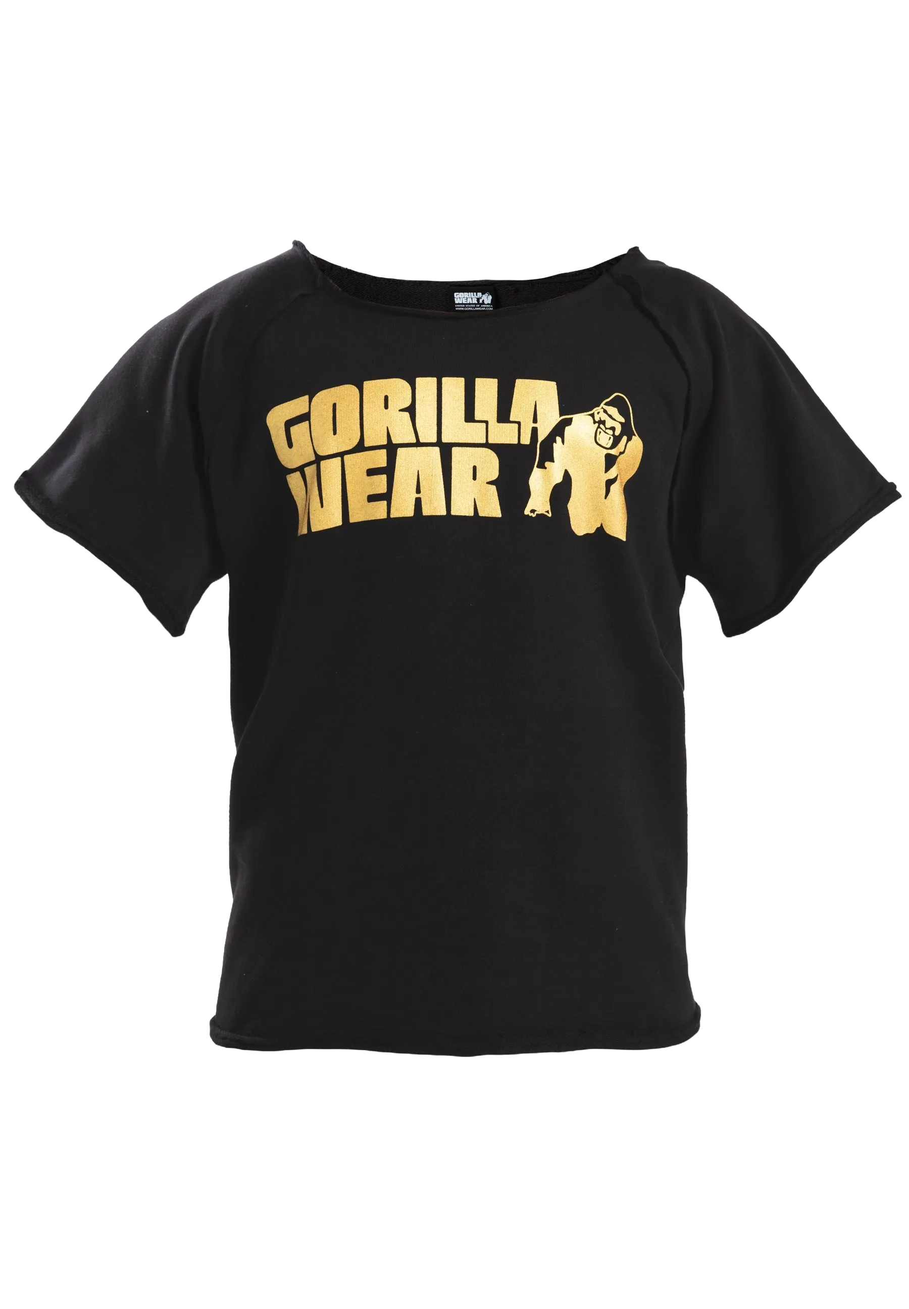 Gorilla Wear Classic Workout Top T-shirt, sort/guld