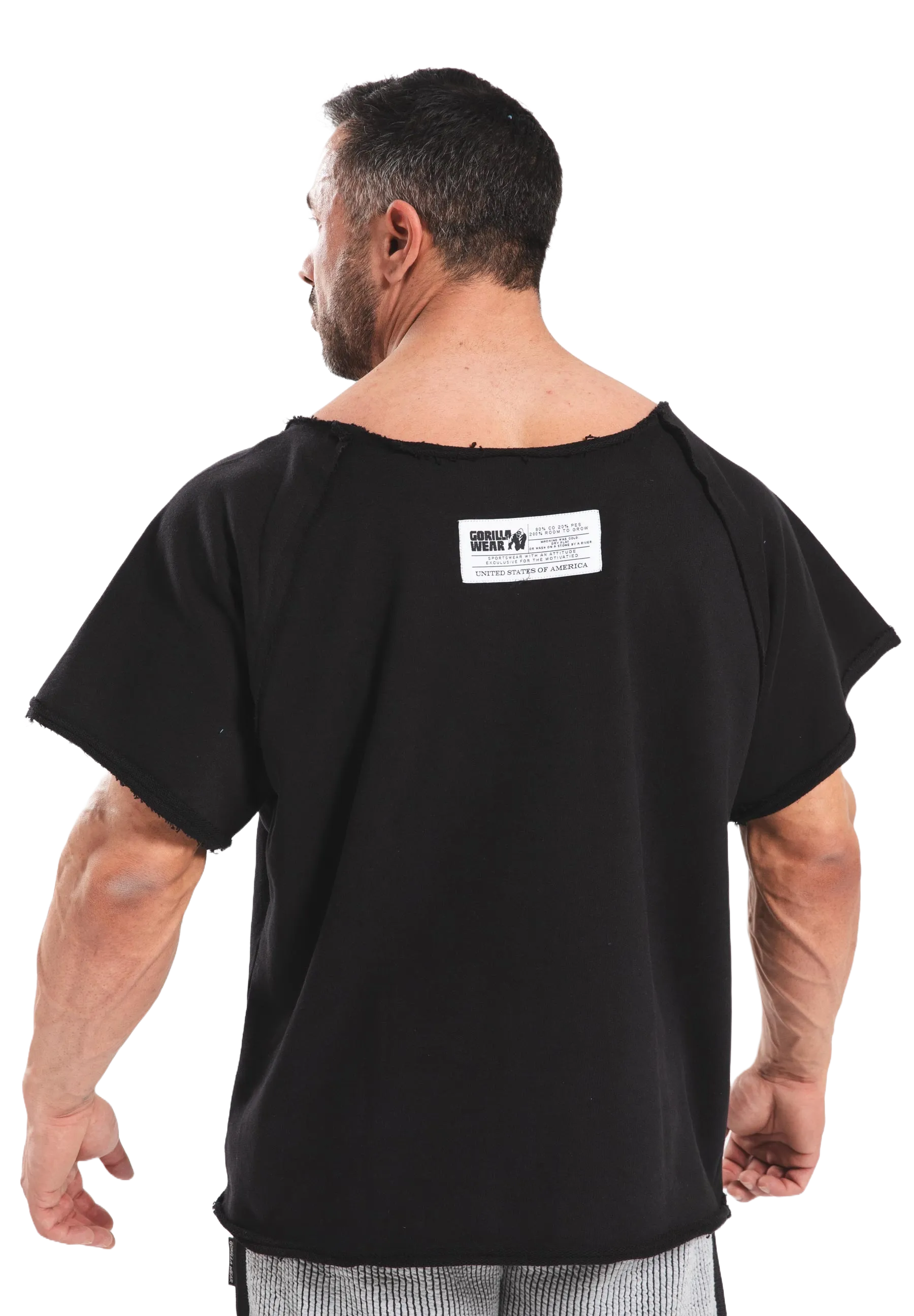 Gorilla Wear Classic Workout Top T-shirt, sort/guld