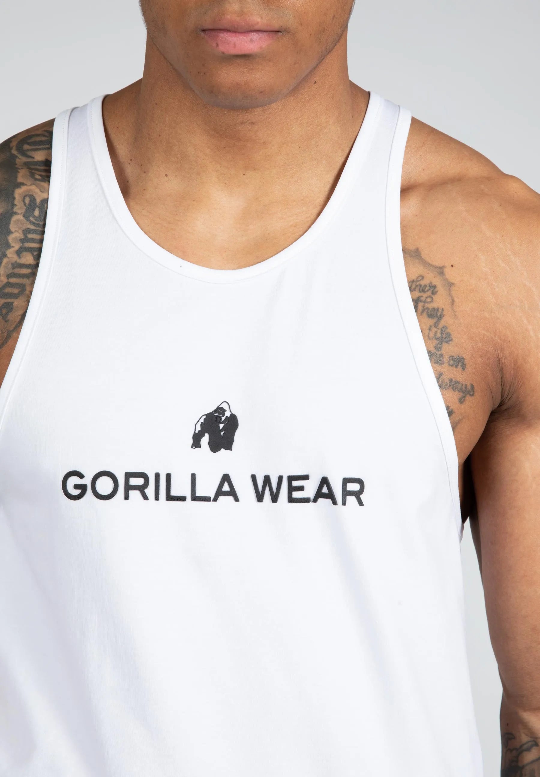 Gorilla Wear Carter Stretch Tank Top/Linne, white