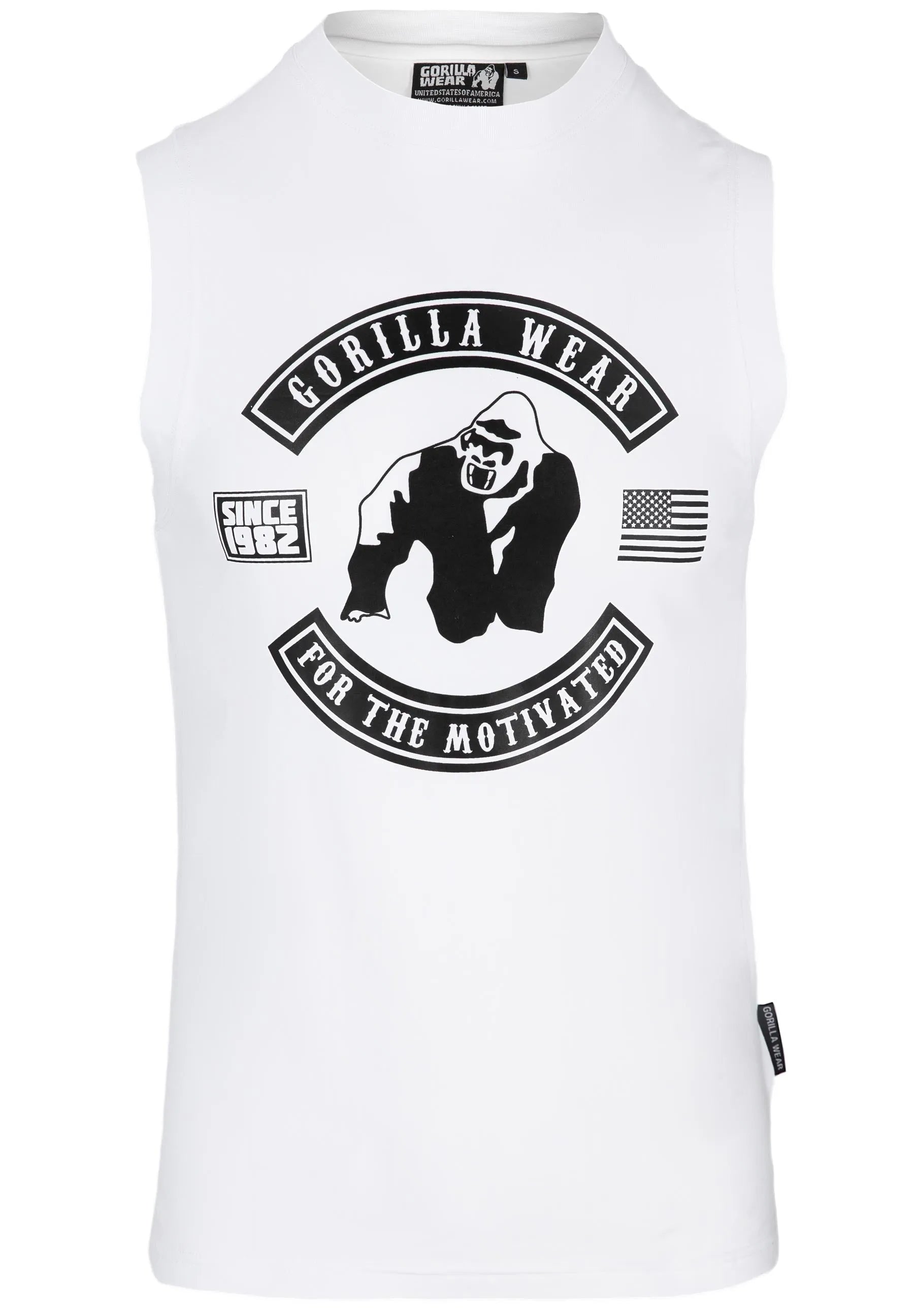 Gorilla Wear - Tulsa Tanktop/Linér, hvid