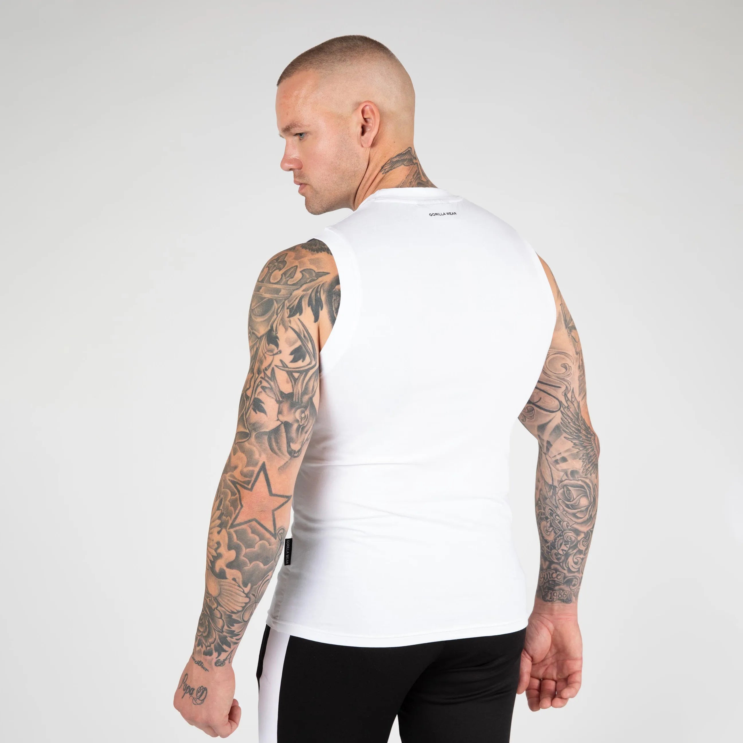 Gorilla Wear - Tulsa Tanktop/Linér, hvid