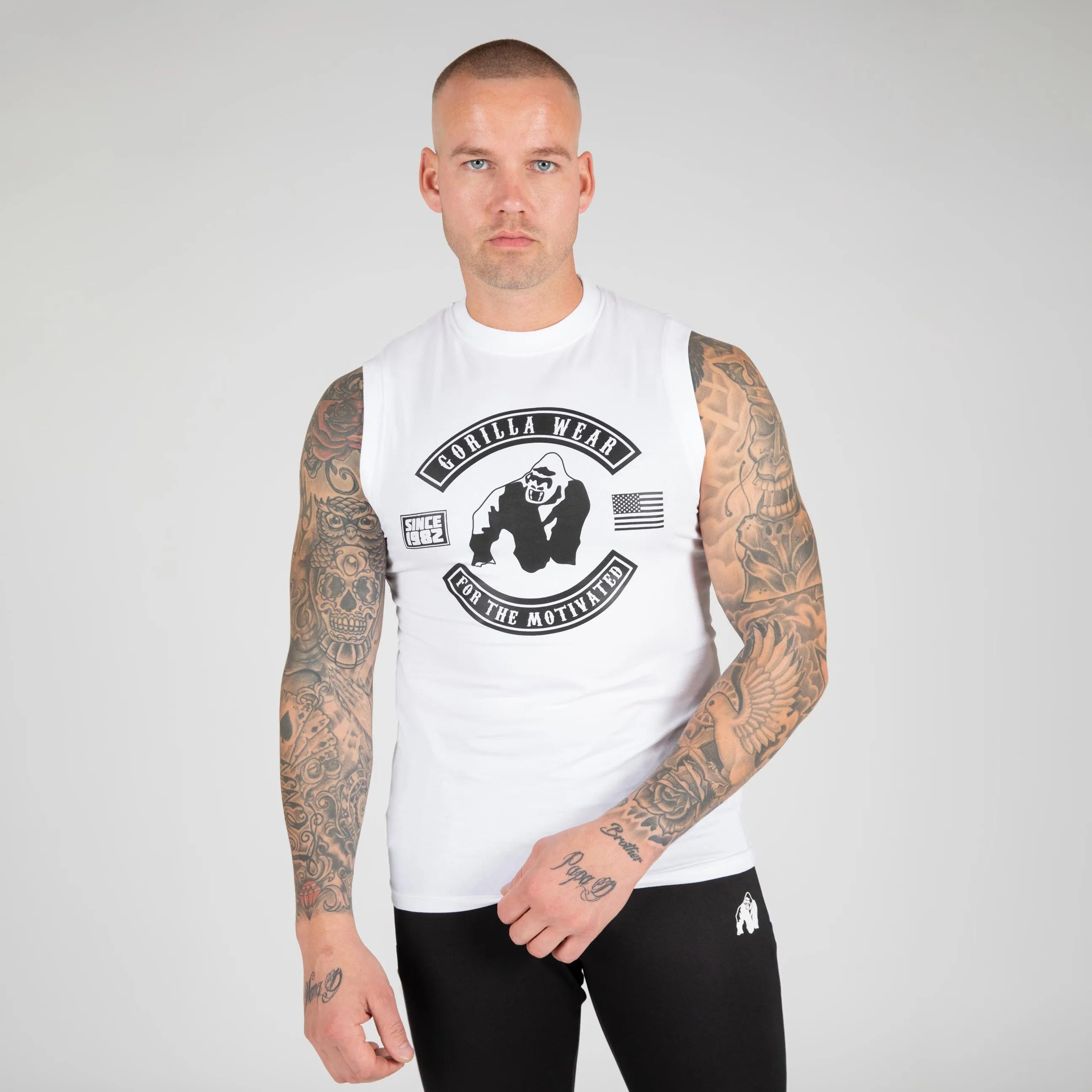 Gorilla Wear - Tulsa Tanktop/Linér, hvid