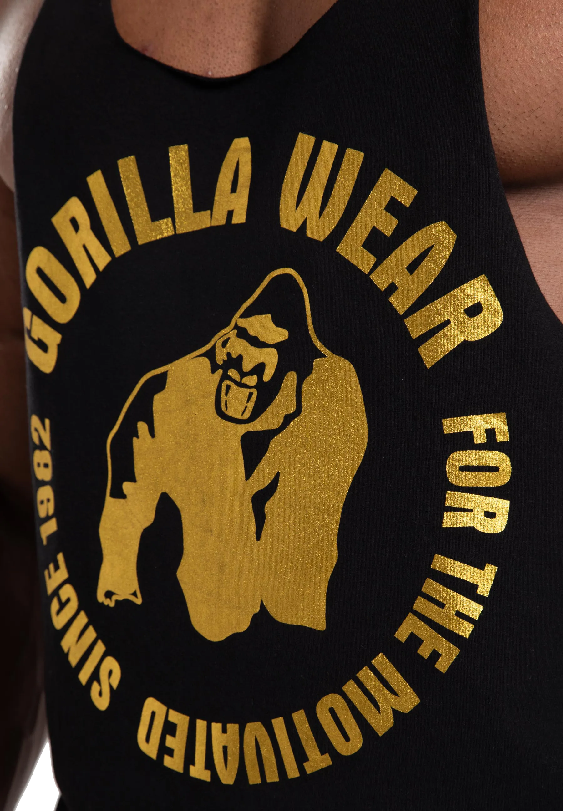 Gorilla Wear - Melrose Stringer Linned, sort guld