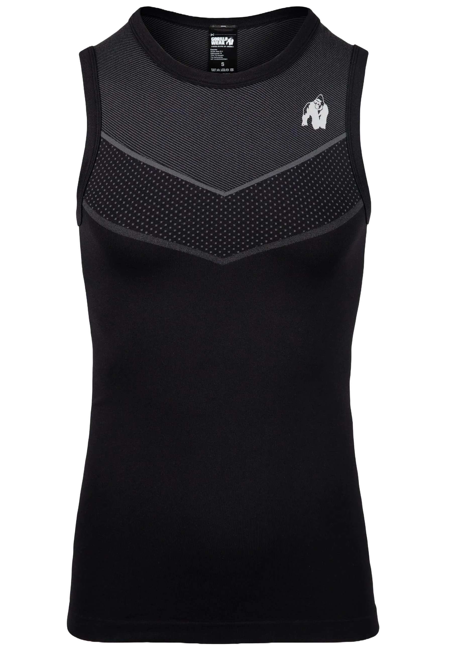 Gorilla Wear - Norton Seamless Tank Top/Lin, sort