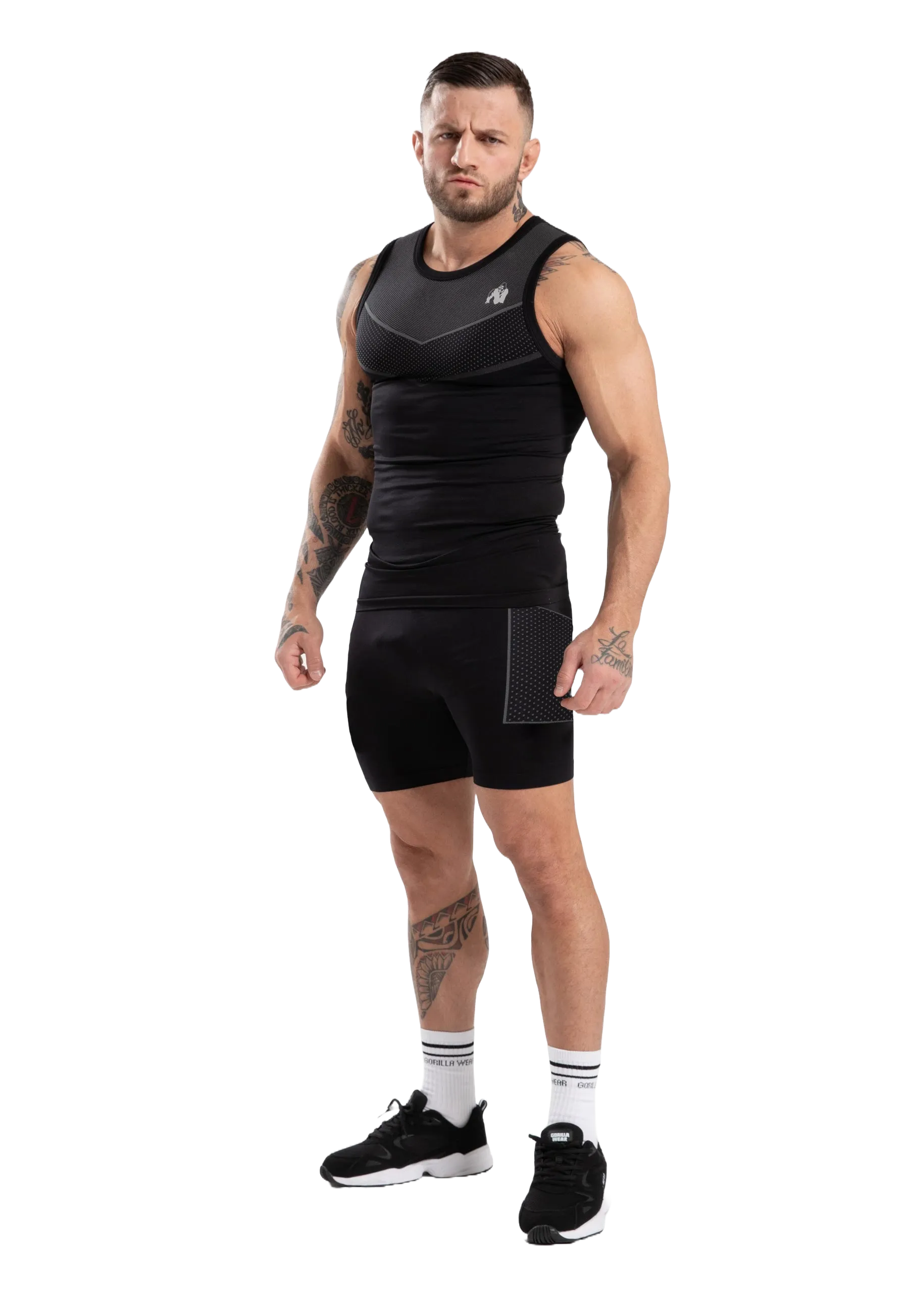 Gorilla Wear - Norton Seamless Tank Top/Lin, sort