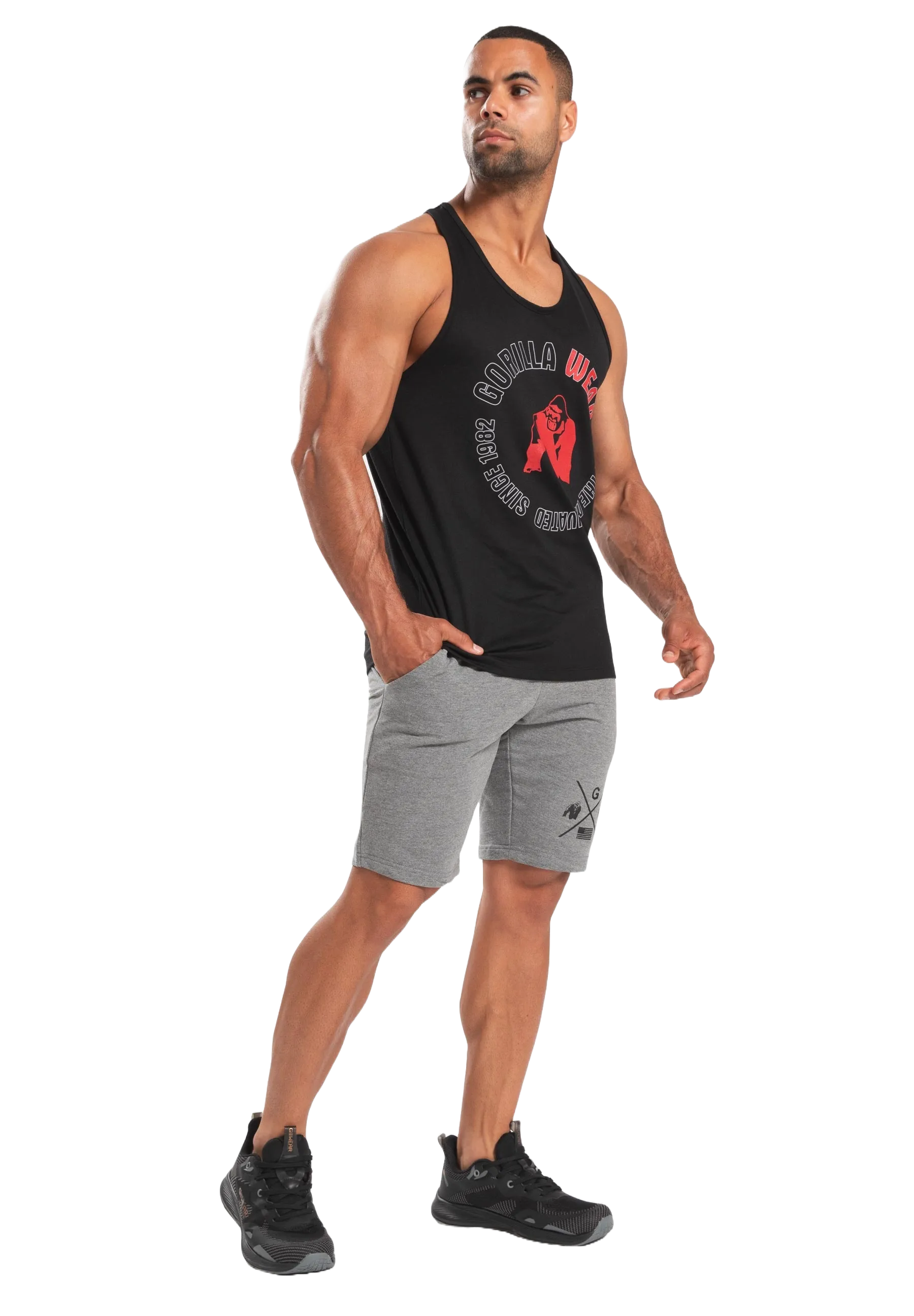Gorilla Wear Lafayette Racerback Tank Top/Linne, black