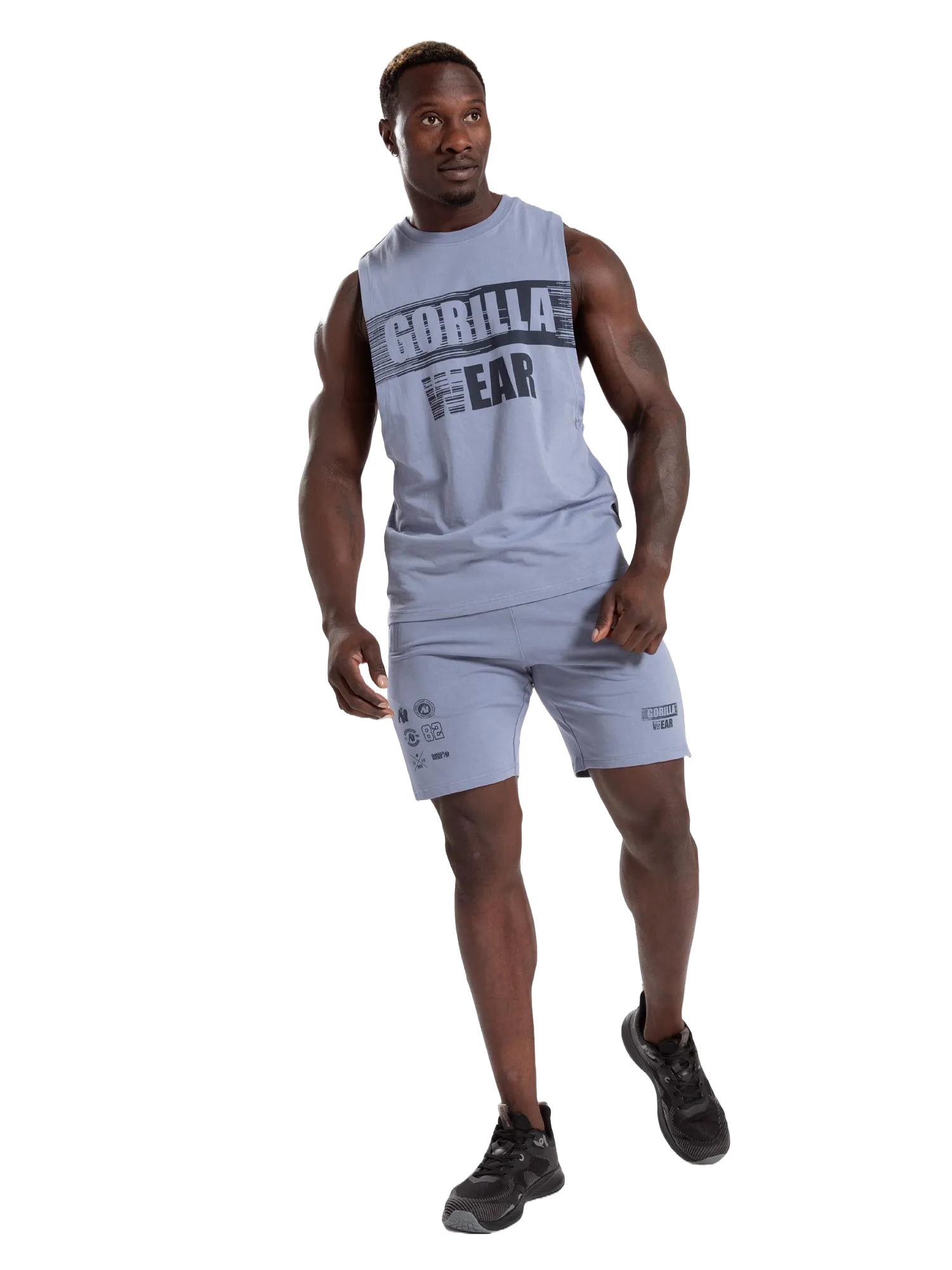 Gorilla Wear Lopez Drop Armhole Tank Top/Linne, stonewash blue