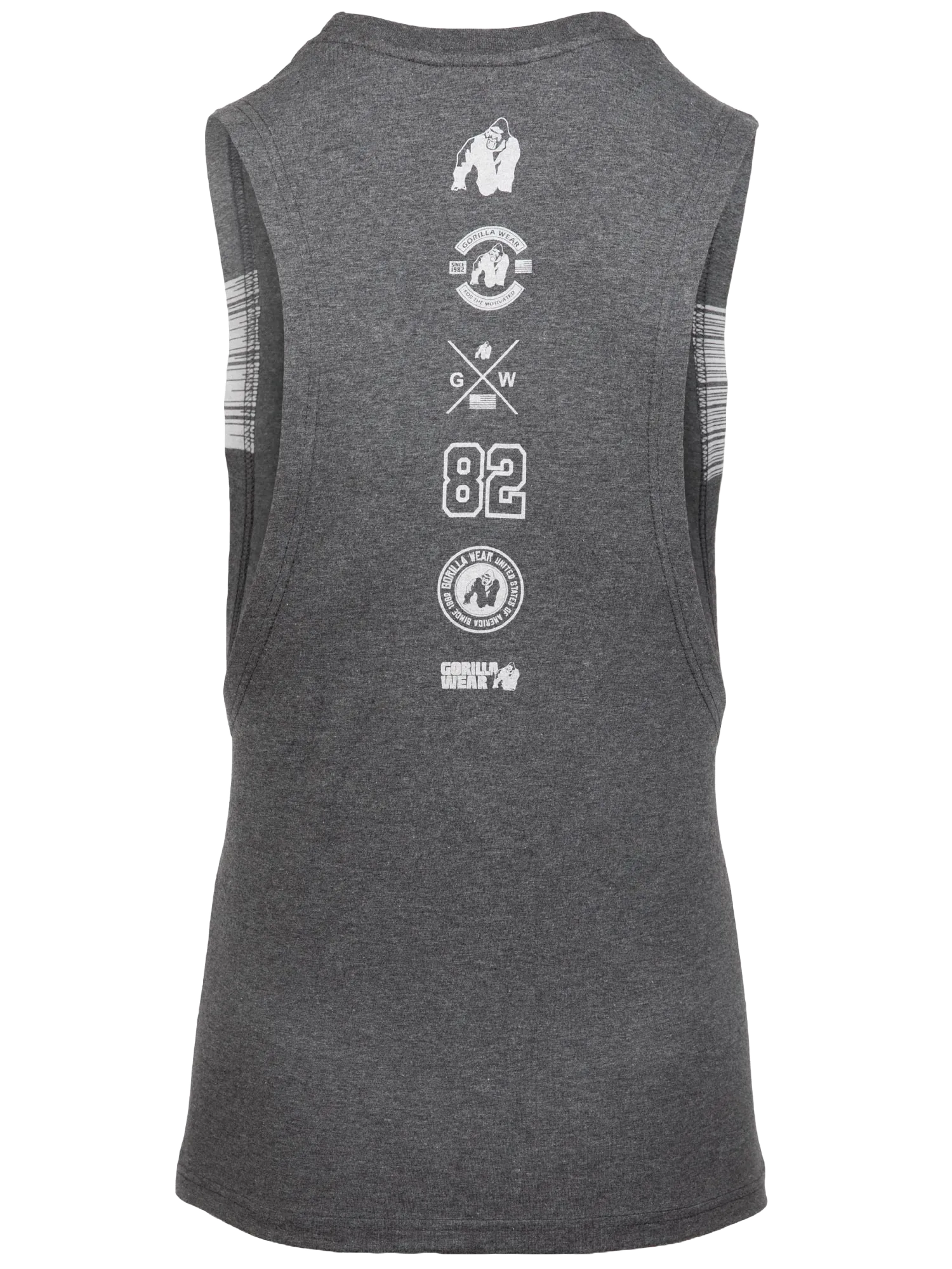Gorilla Wear Lopez Drop Armhole Tank Top/Linne, dark grey melange