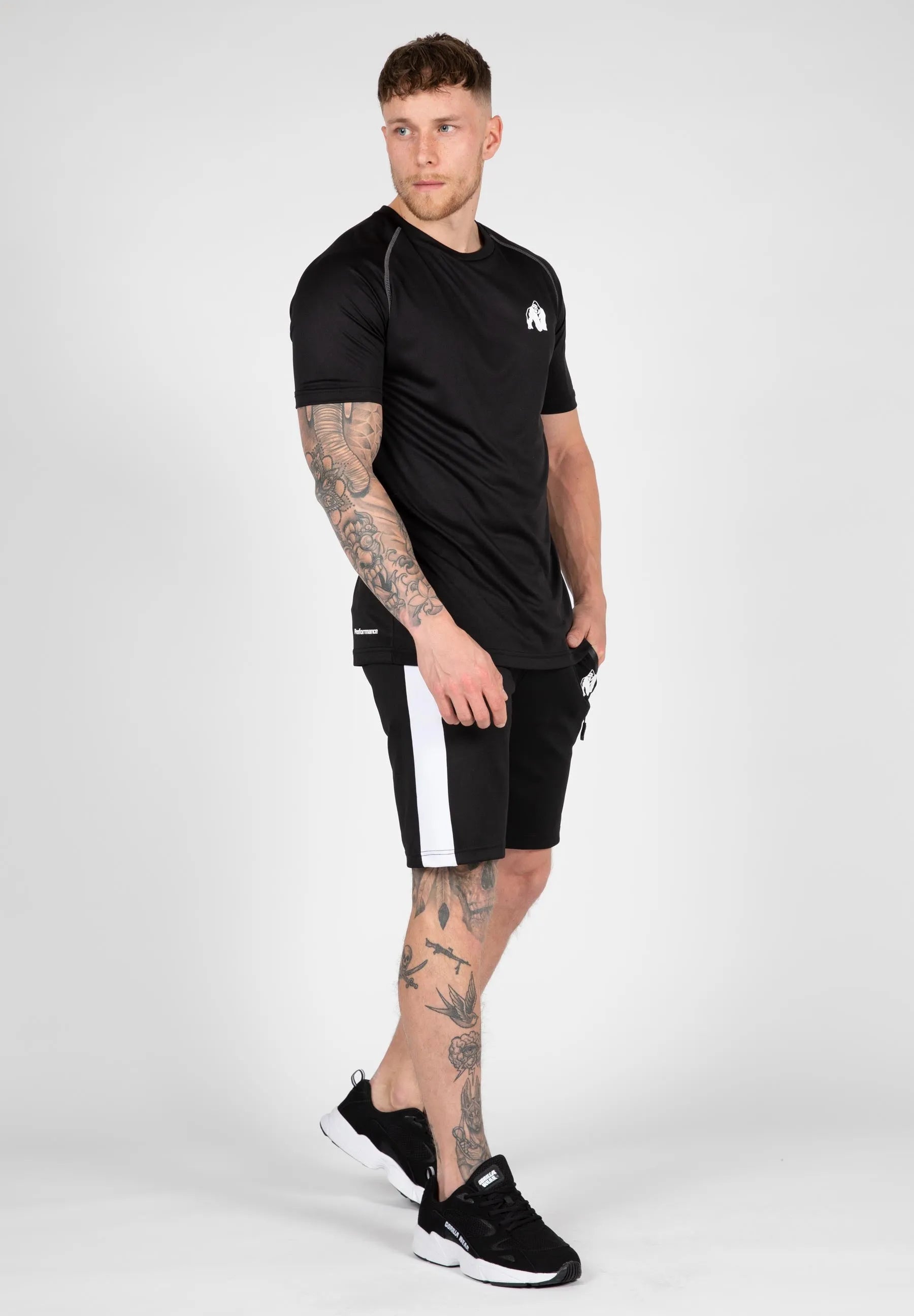Gorilla Wear Performance T-shirt, sort/grå