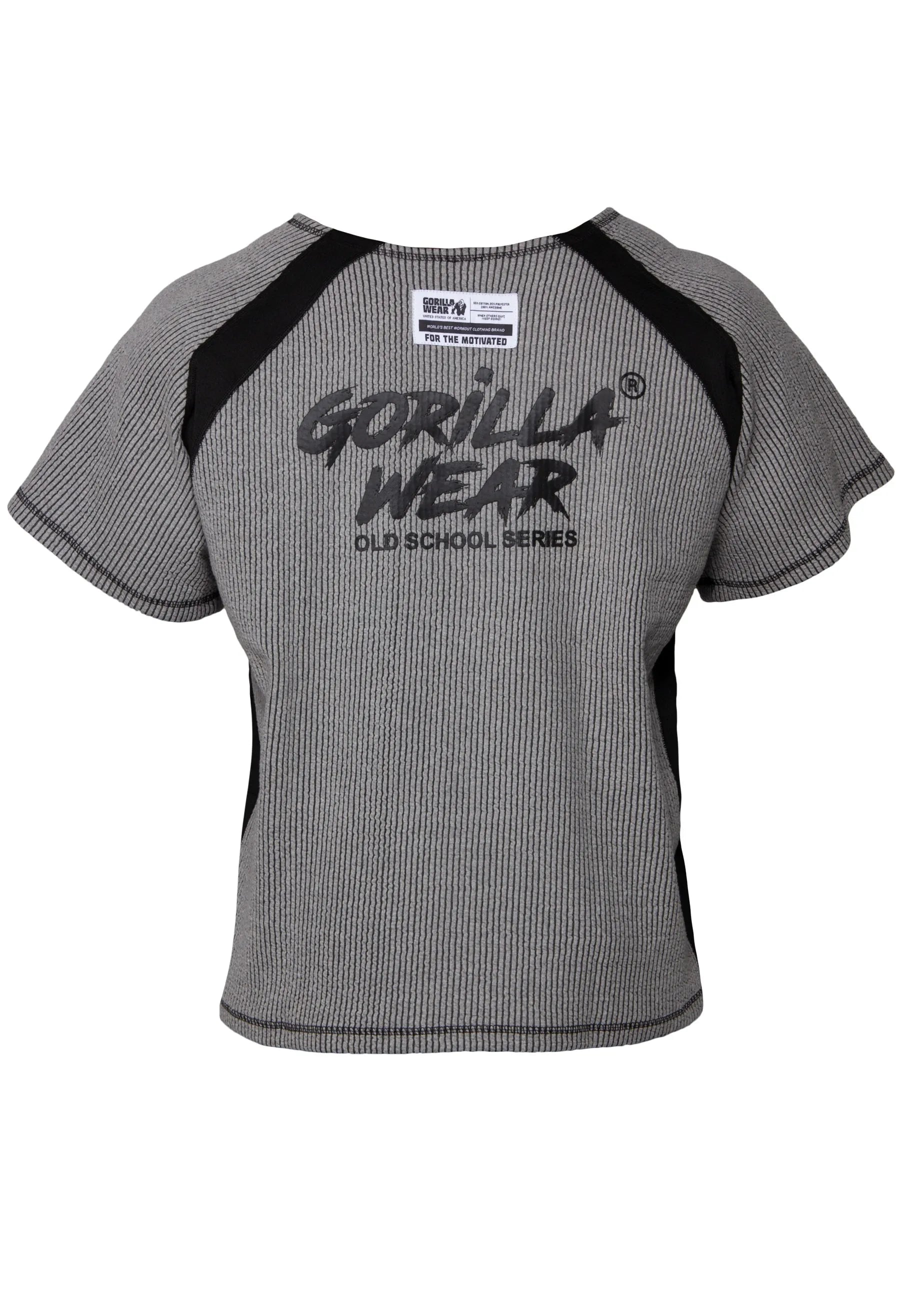 Gorilla Wear Augustine Old School Work Out Top T-shirt, grå