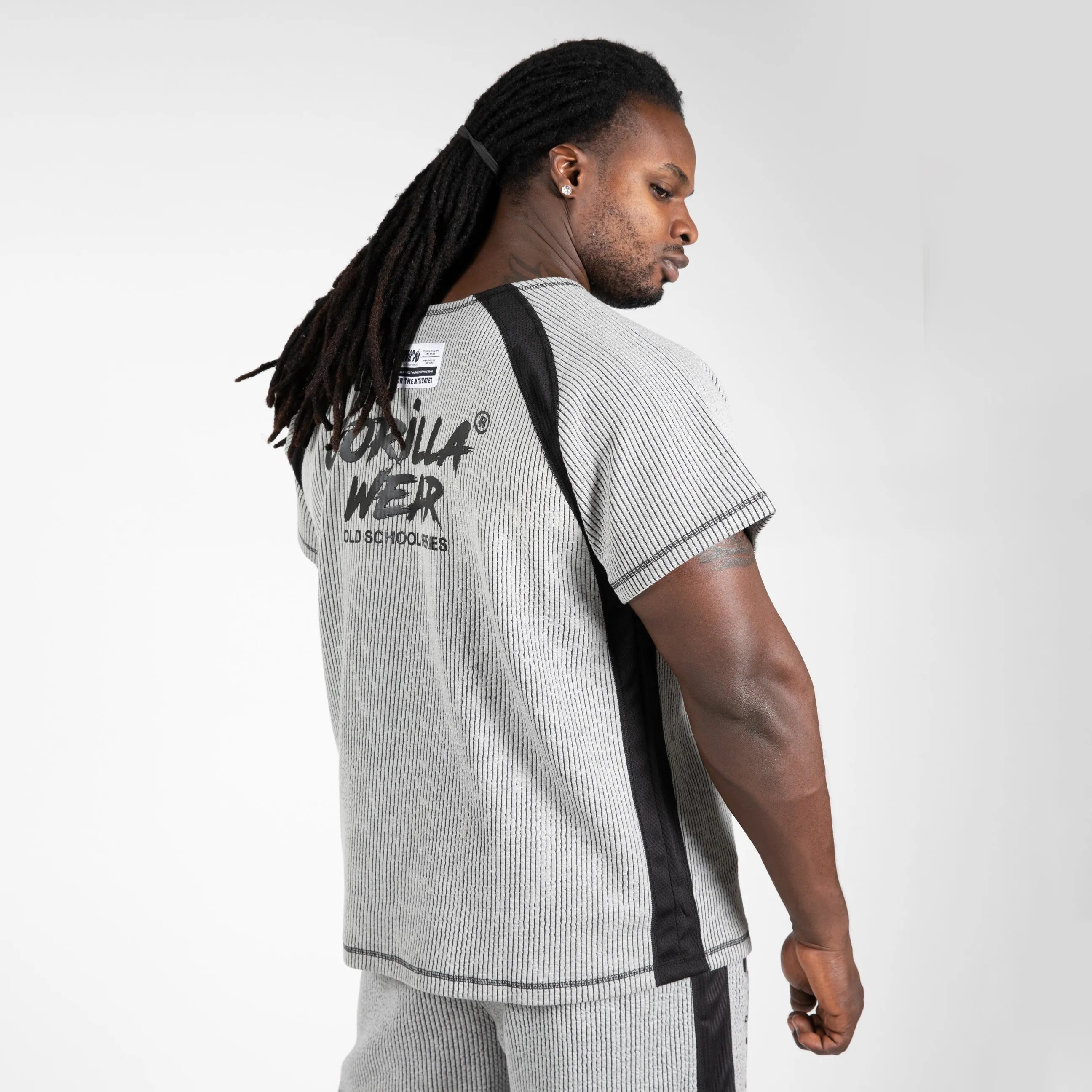 Gorilla Wear Augustine Old School Work Out Top T-shirt, grå