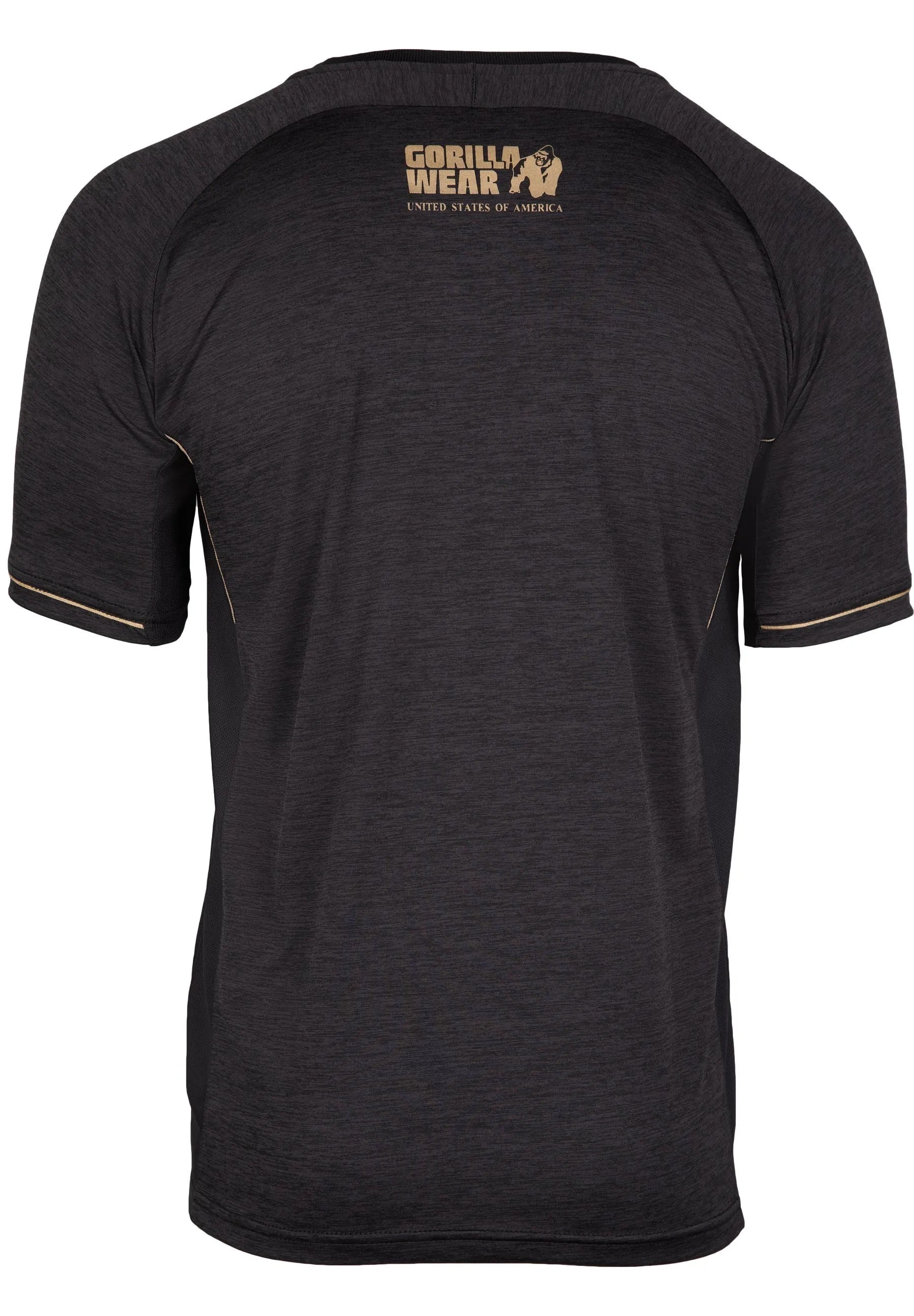 Gorilla Wear Fremont T-shirt, sort/guld