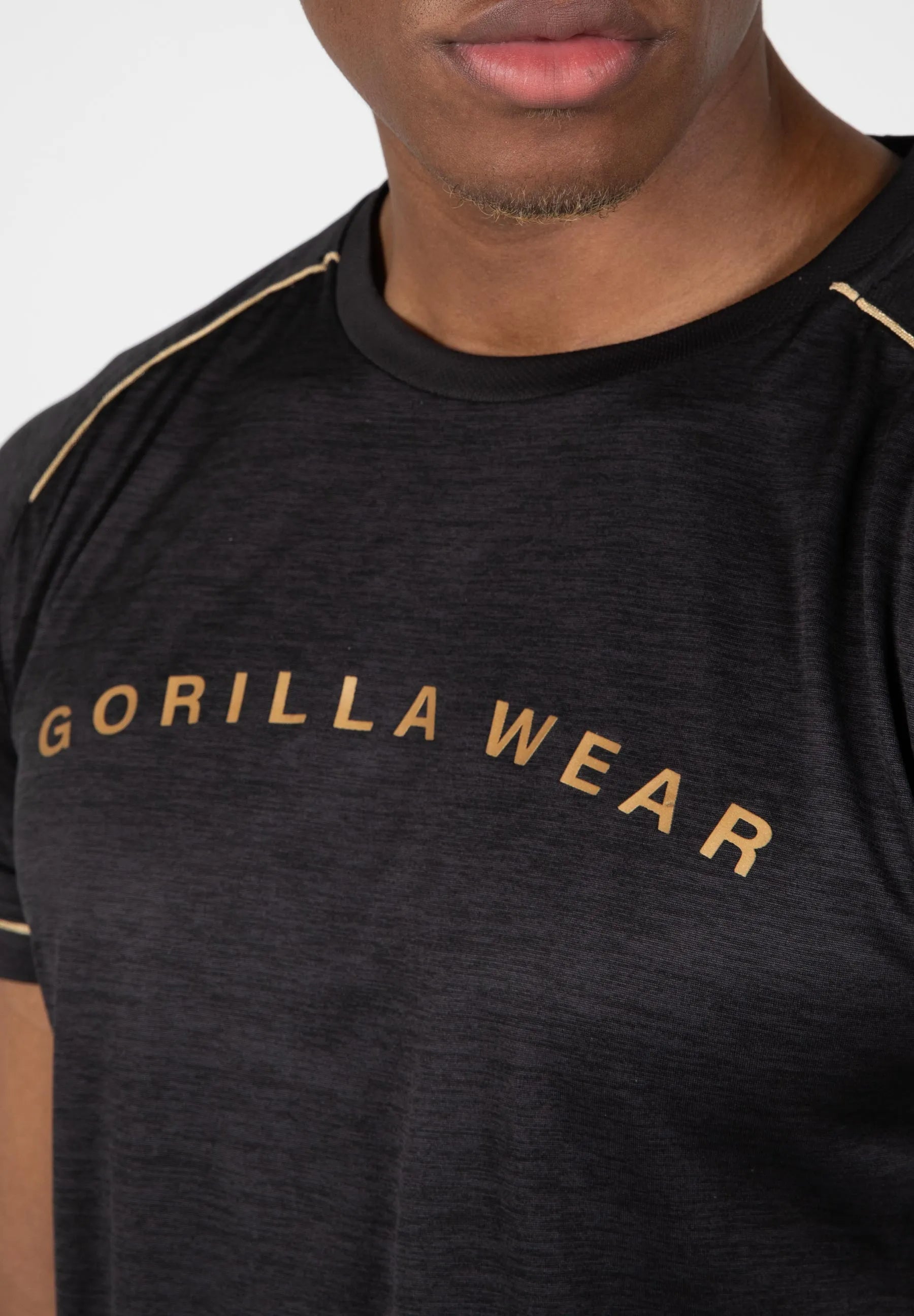 Gorilla Wear Fremont T-shirt, sort/guld