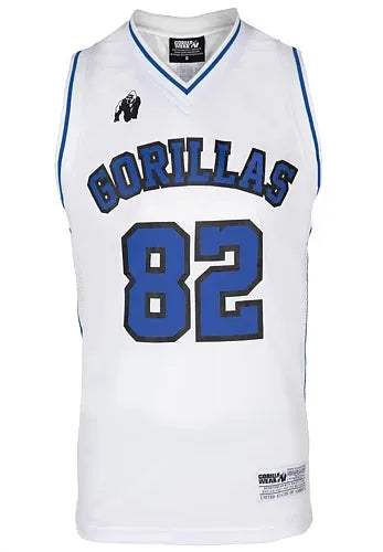 Gorilla Wear - San Mateo Jersey Tank Top/Linne, white/blue