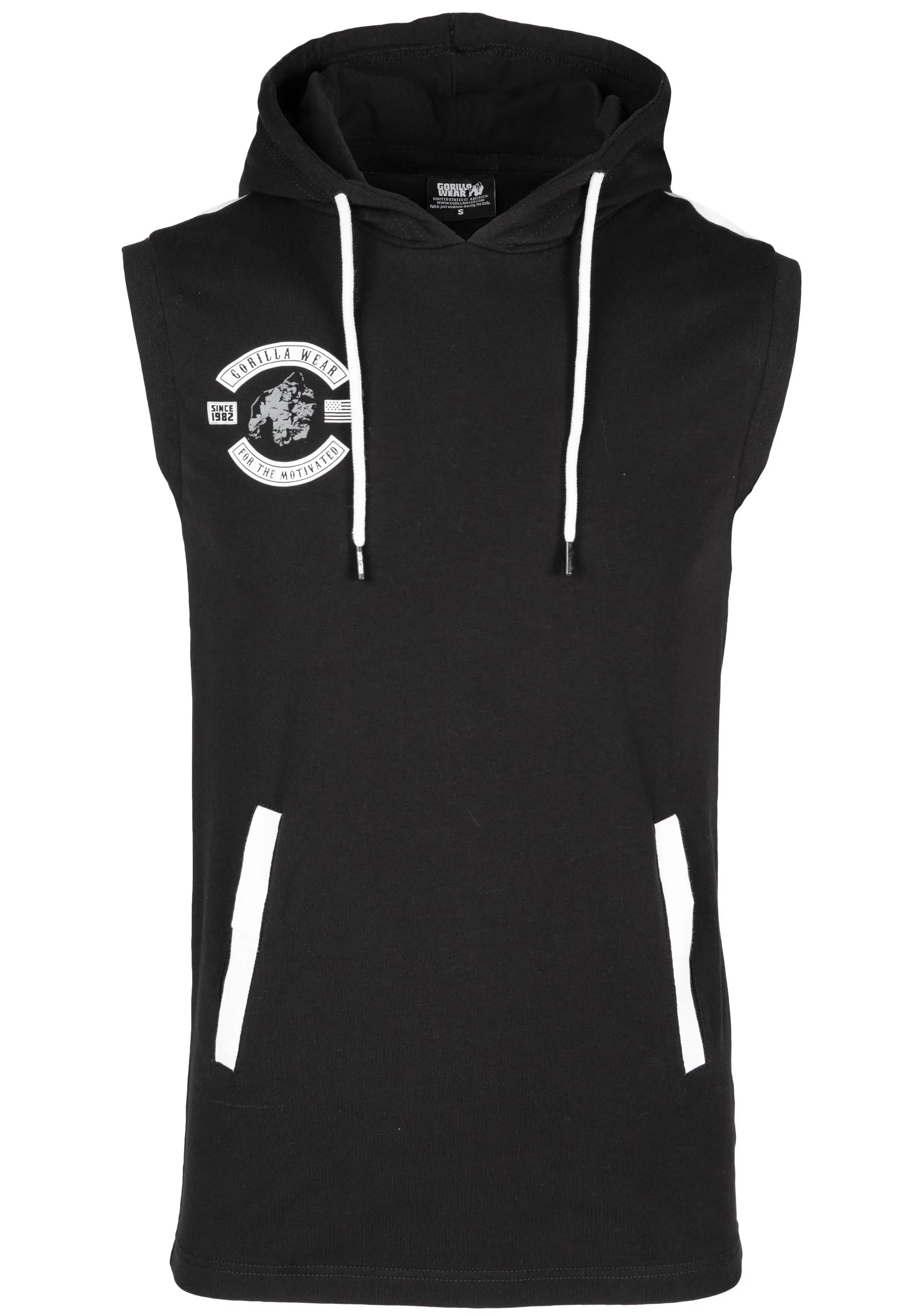 Gorilla Wear Oswego S/L hættetrøje, sort