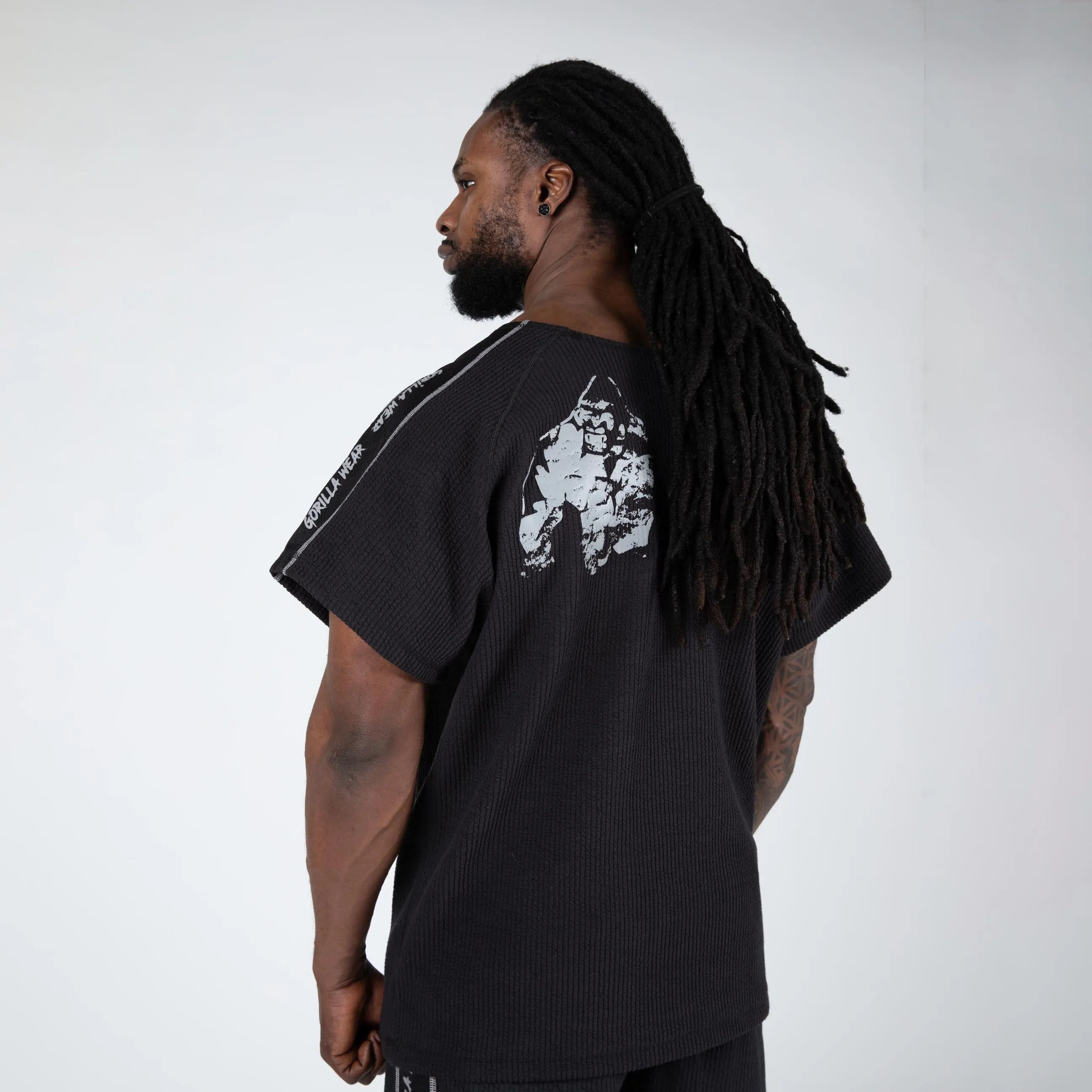 Gorilla Wear Buffalo Old School Workout Top T-shirt, sort/grå