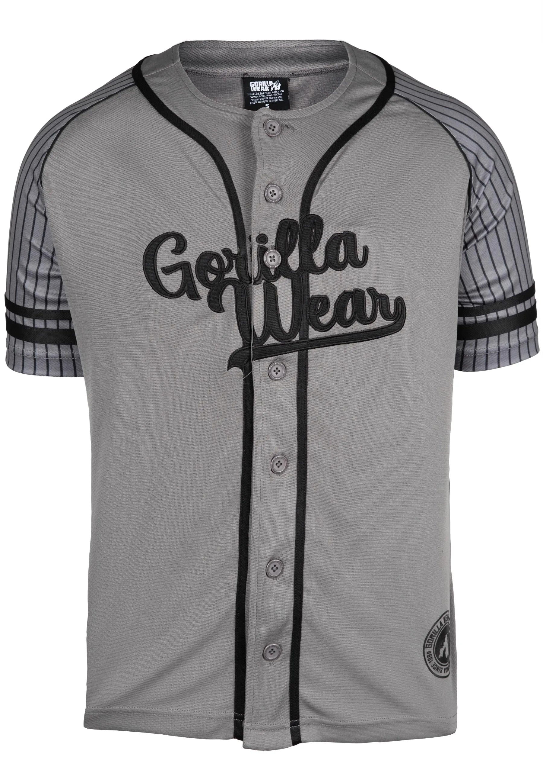 Gorilla Wear 82 baseball trøje T-shirt, grå
