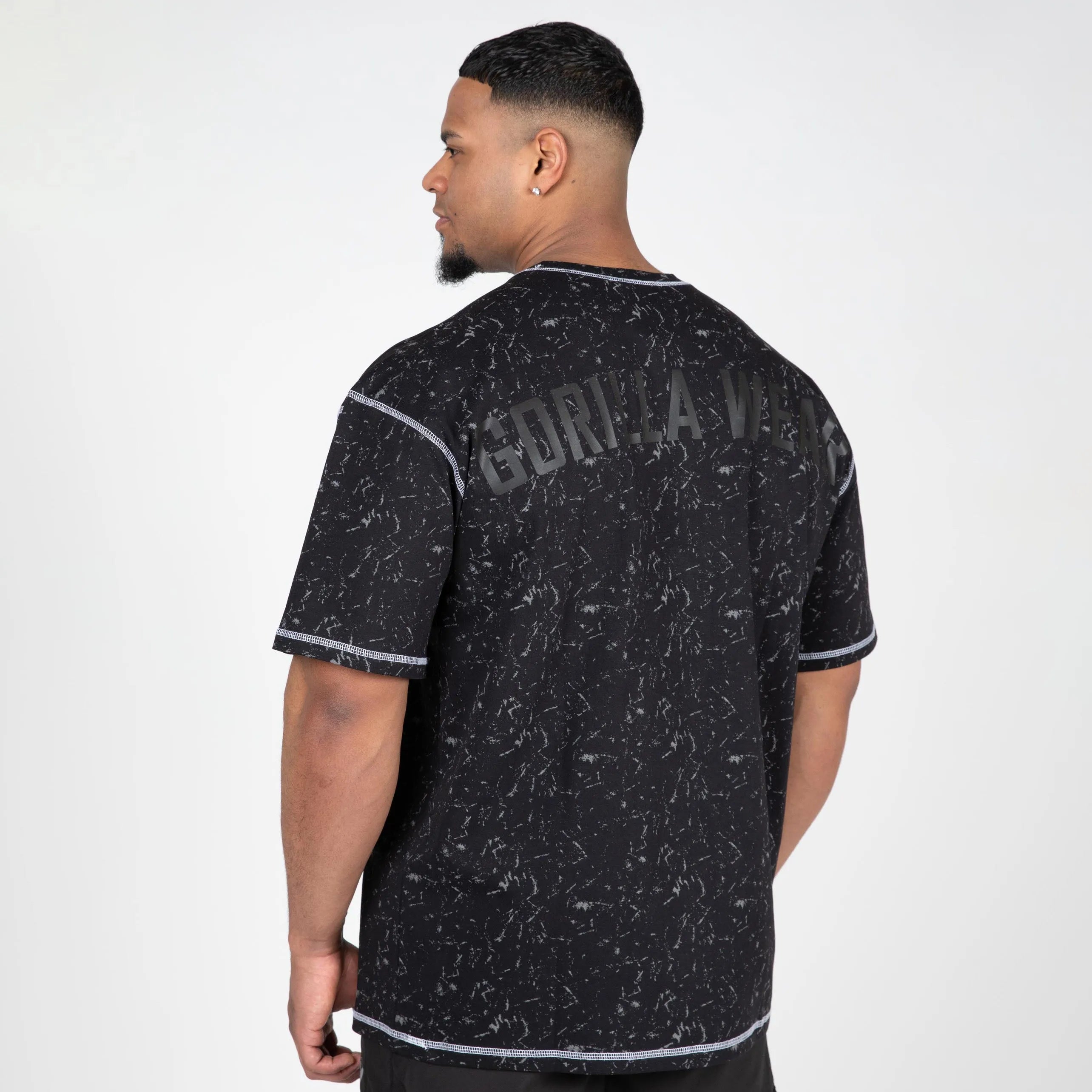 Gorilla Wear Saginaw Oversized T-Shirt, washed black