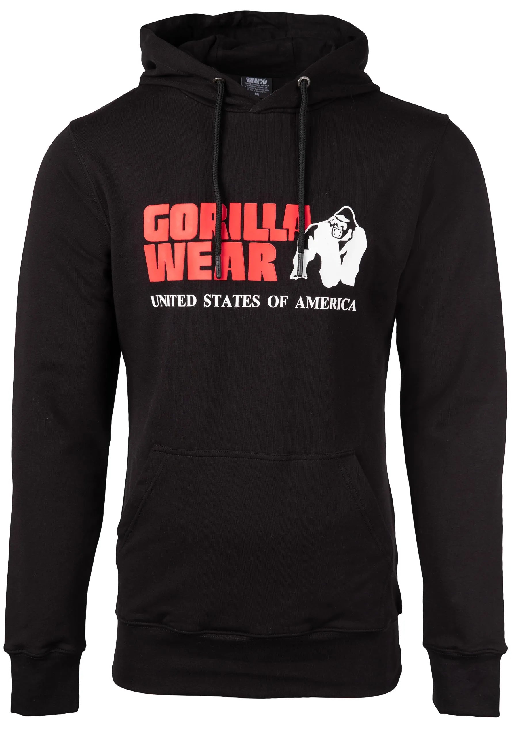 Gorilla Wear Classic hættetrøje, sort