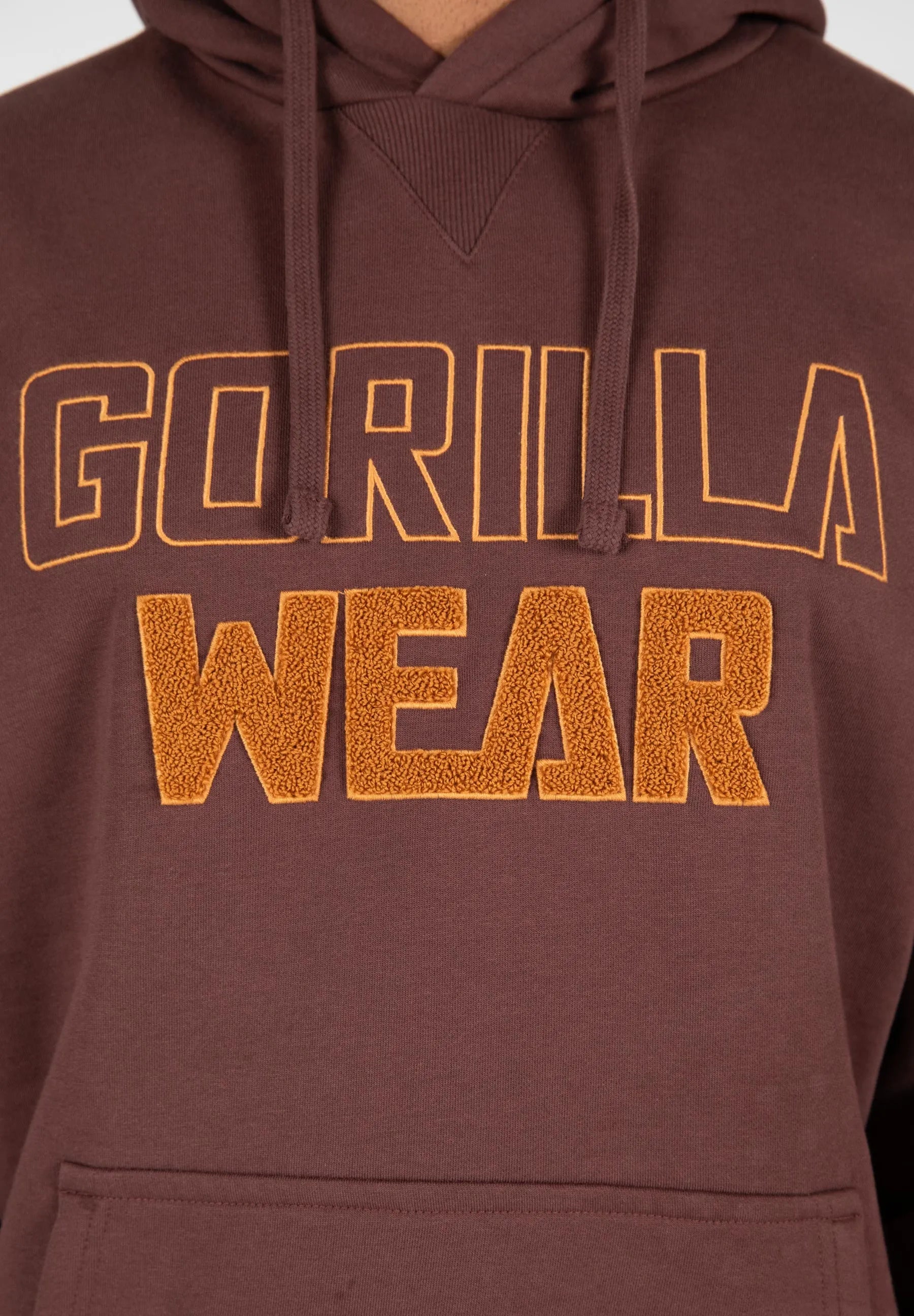 Gorilla Wear Nevada hættetrøje, brun