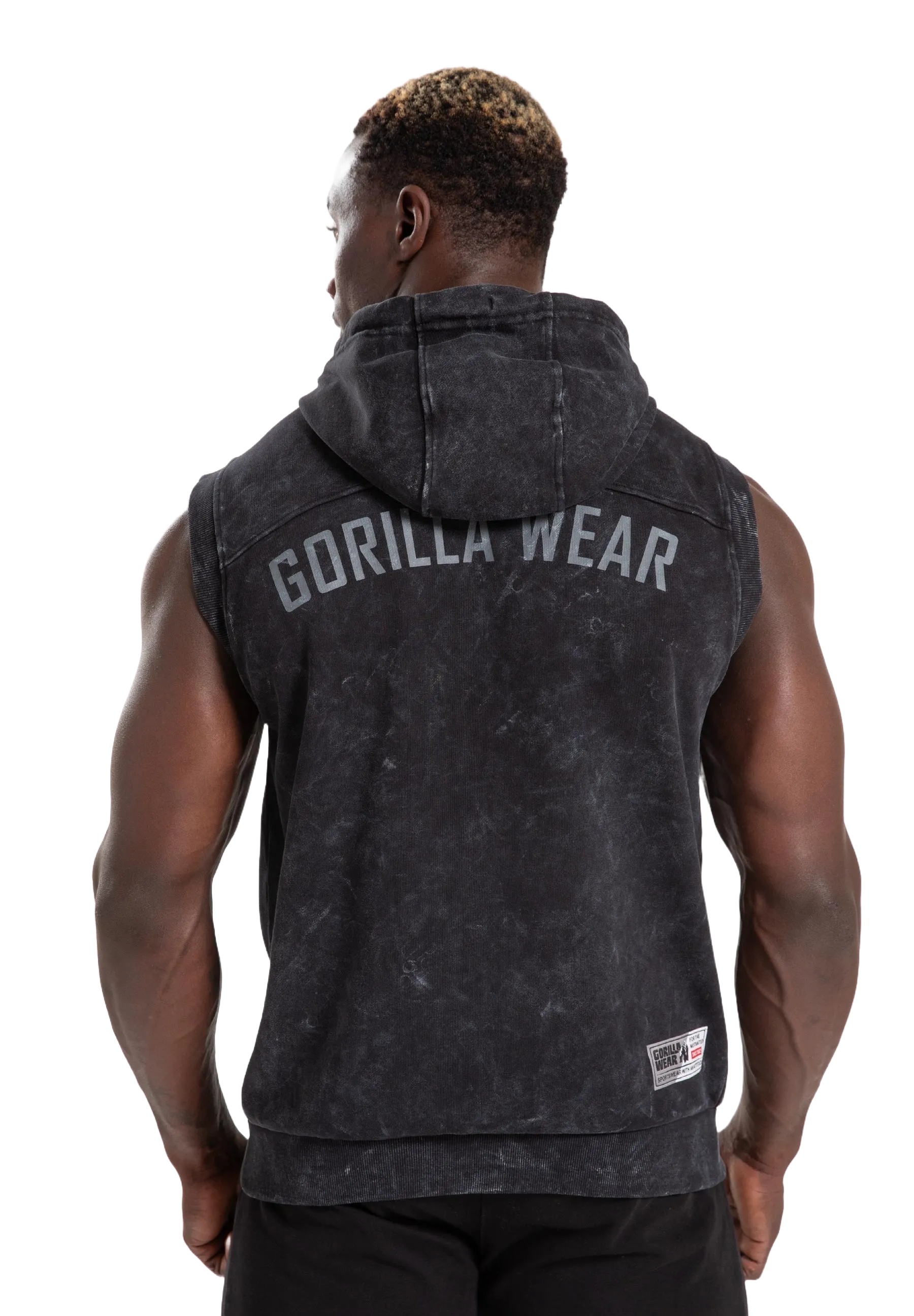 Gorilla Wear Silverdale Ærmeløs Hættetrøje, sort