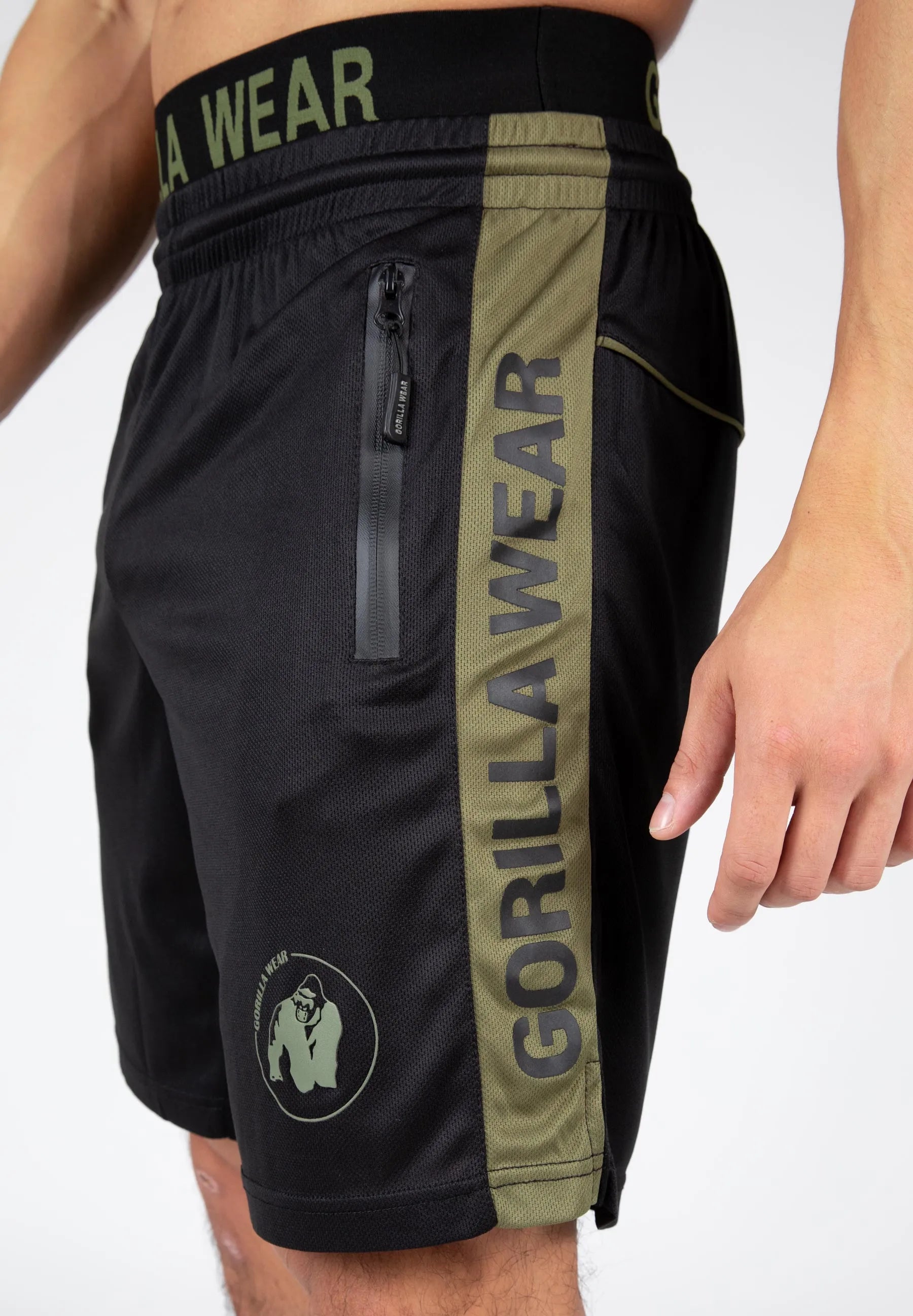 Gorilla Wear Atlanta Shorts/træningsshorts, sort/grøn