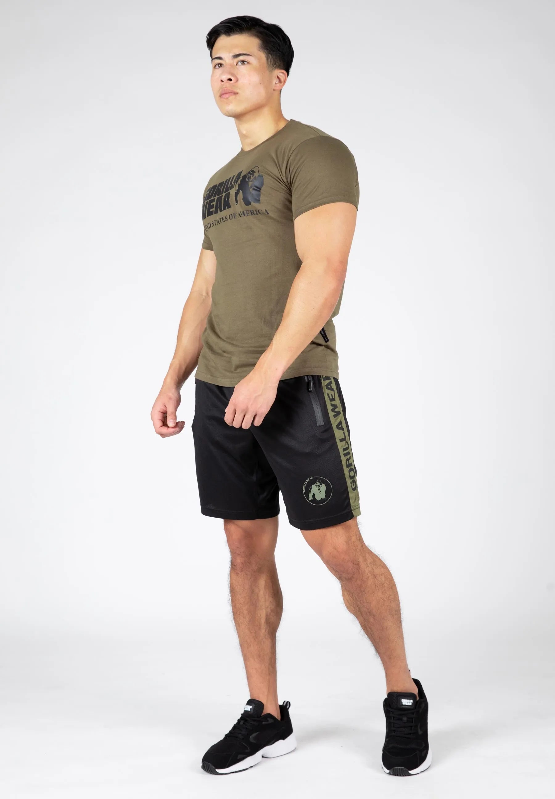 Gorilla Wear Atlanta Shorts/træningsshorts, sort/grøn