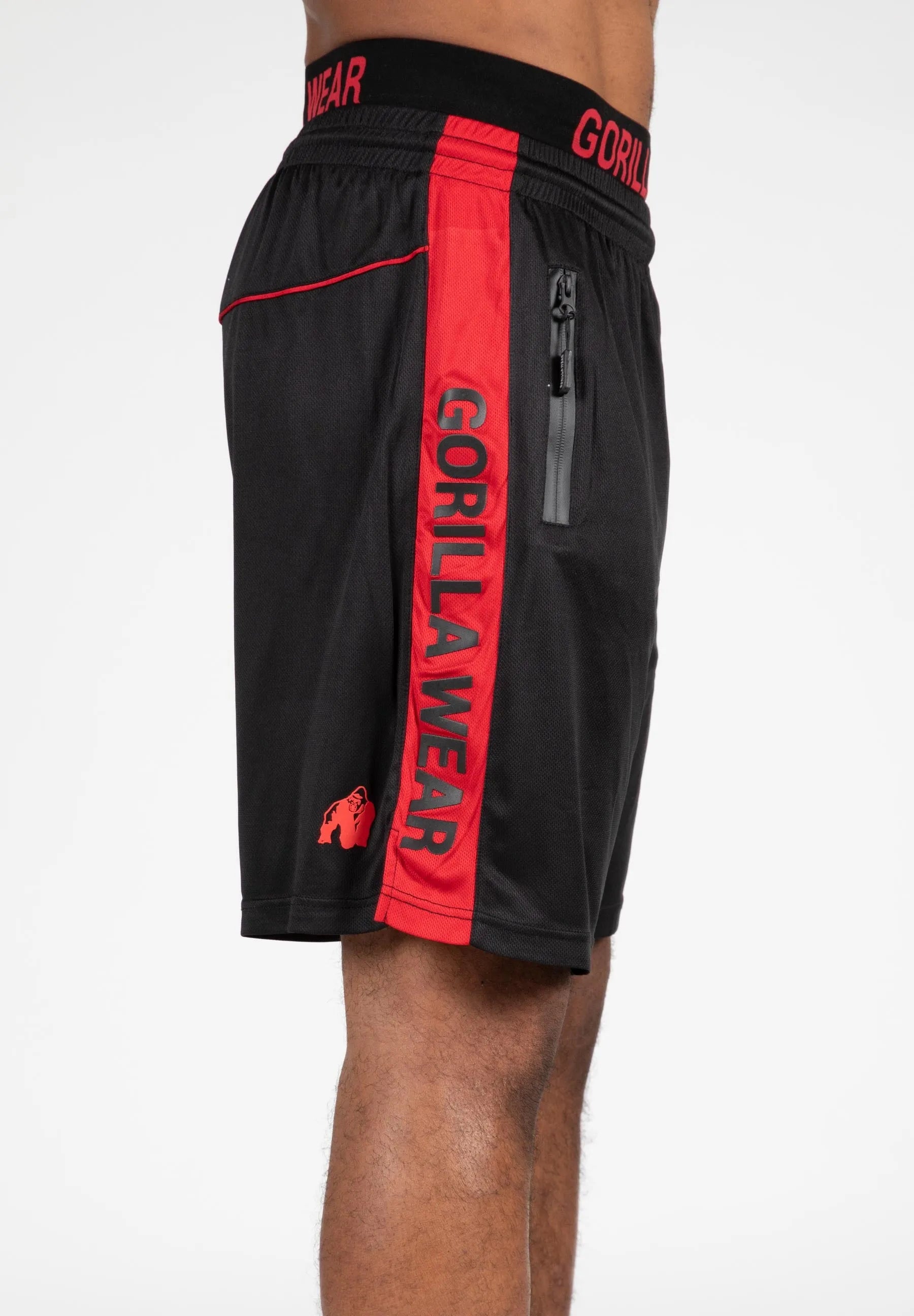 Gorilla Wear Atlanta Shorts/träningsshorts, black/red