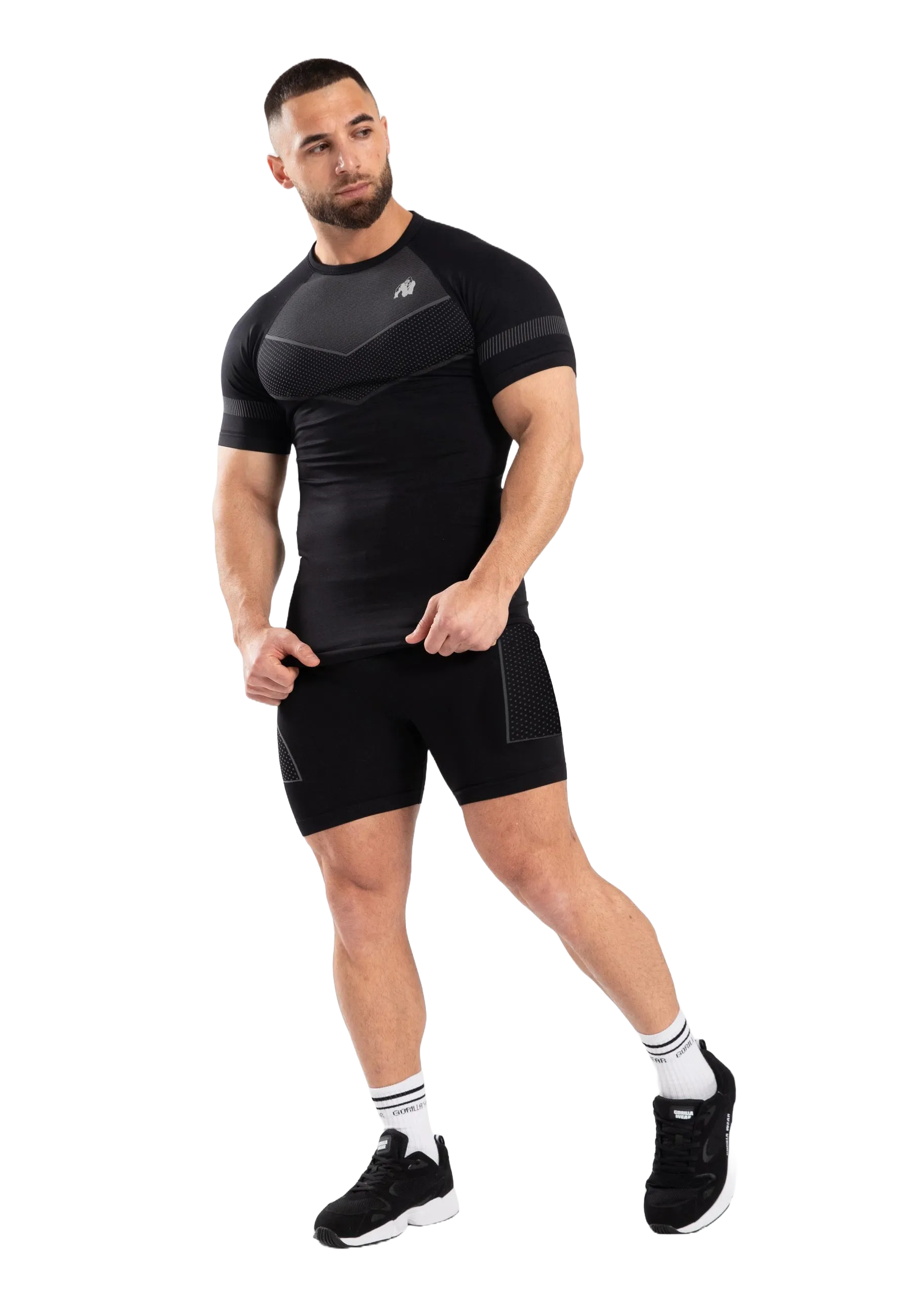 Gorilla Wear Norton Seamless Shorts/träningsshorts Tights, black
