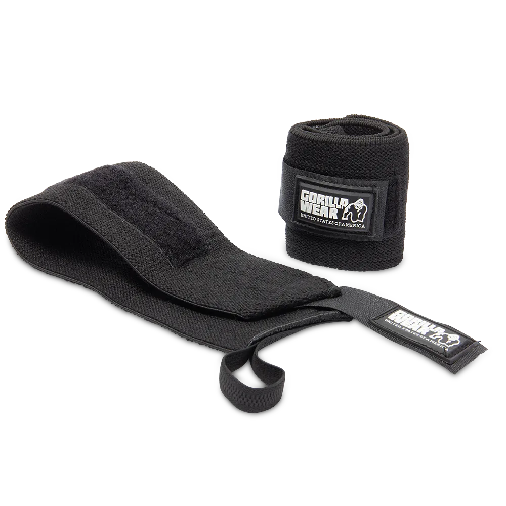Gorilla Wear håndledsstøtter Basic, sort