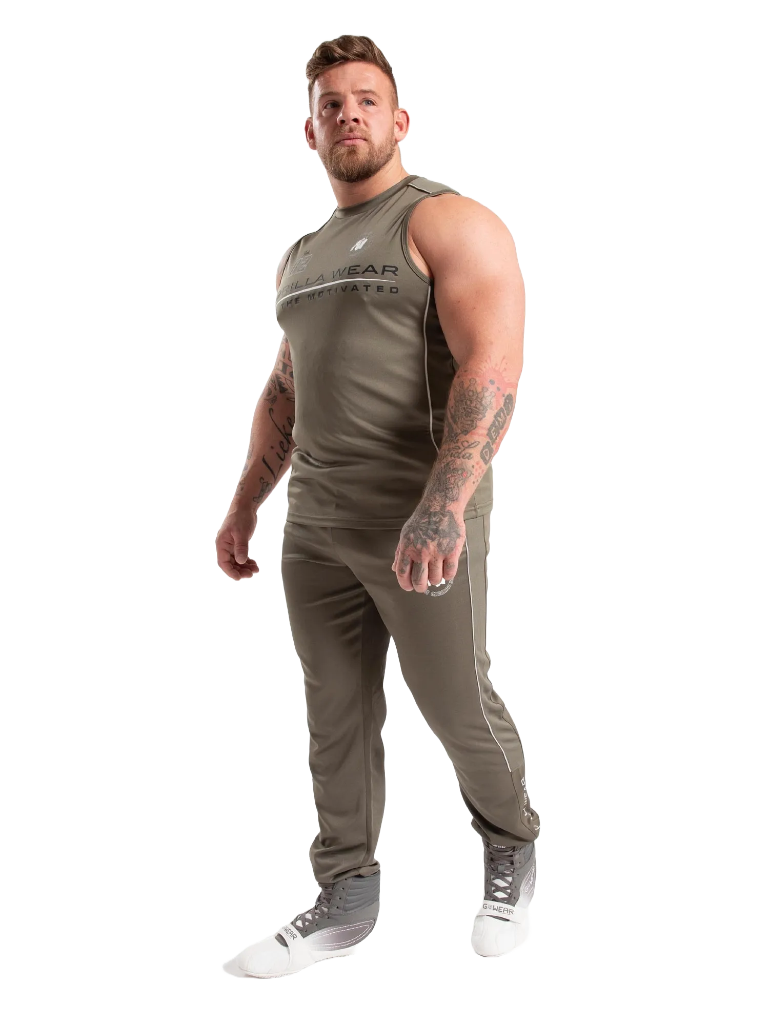 Gorilla Wear Broxton Track Pants/Träningsbyxor, army green