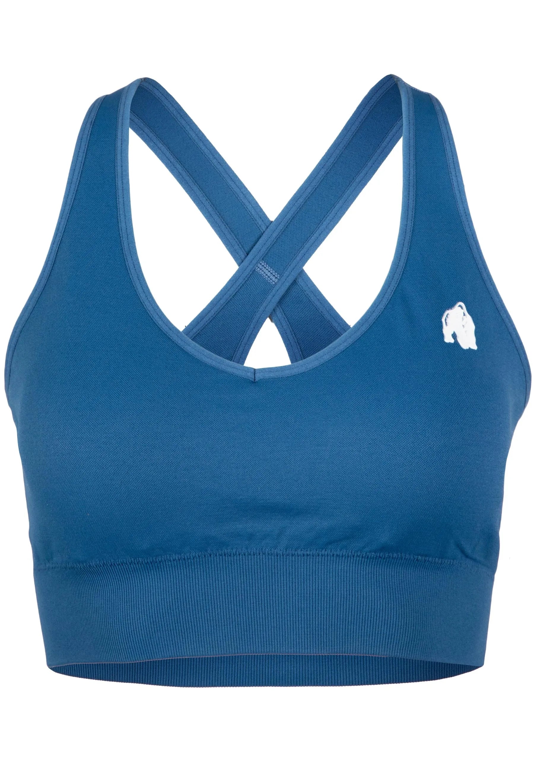 Gorilla Wear Hilton Seamless Sports Bra/Sport-BH, blue