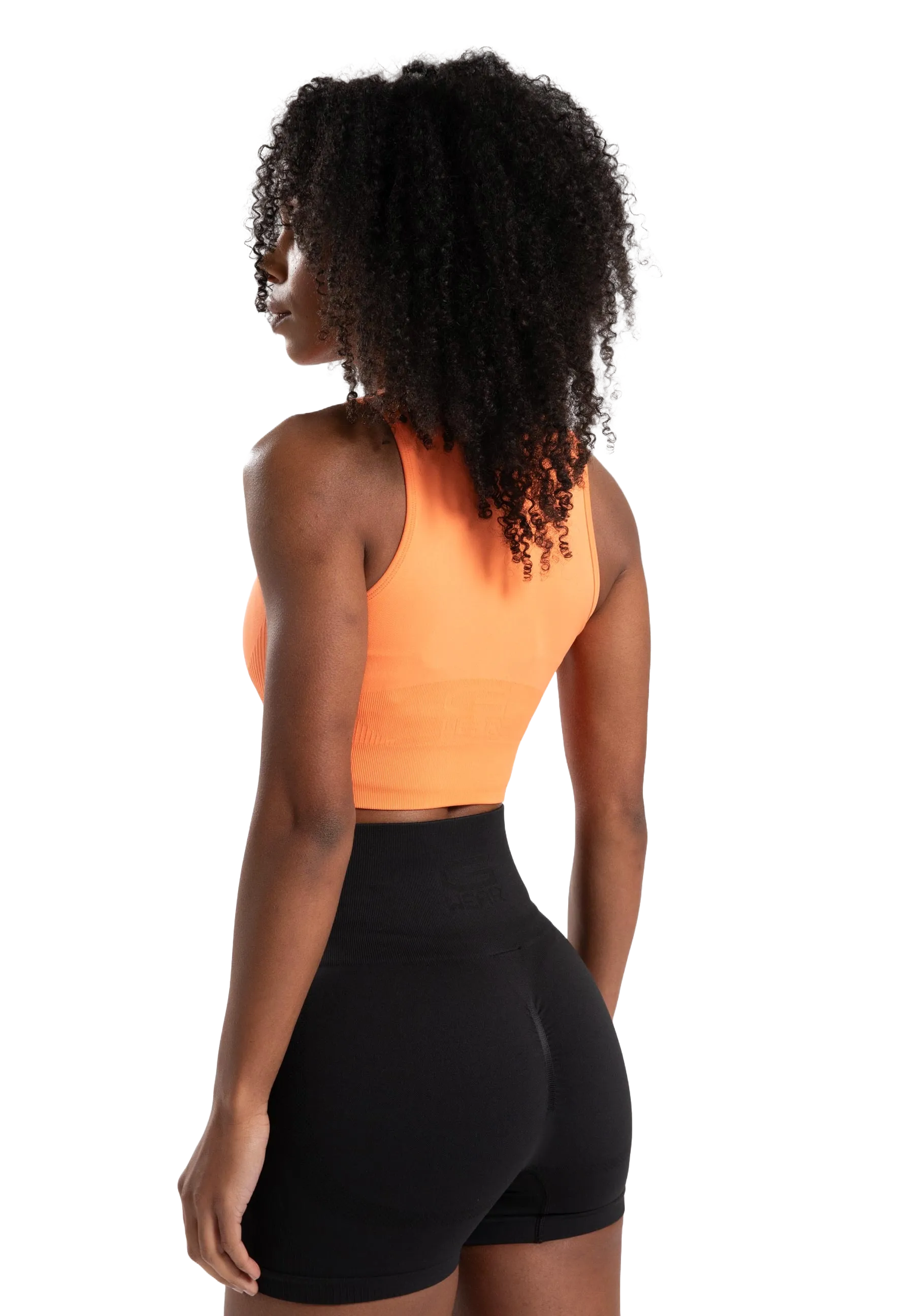 Gorilla Wear Olivia Seamless Crop Top/träningstopp, peach