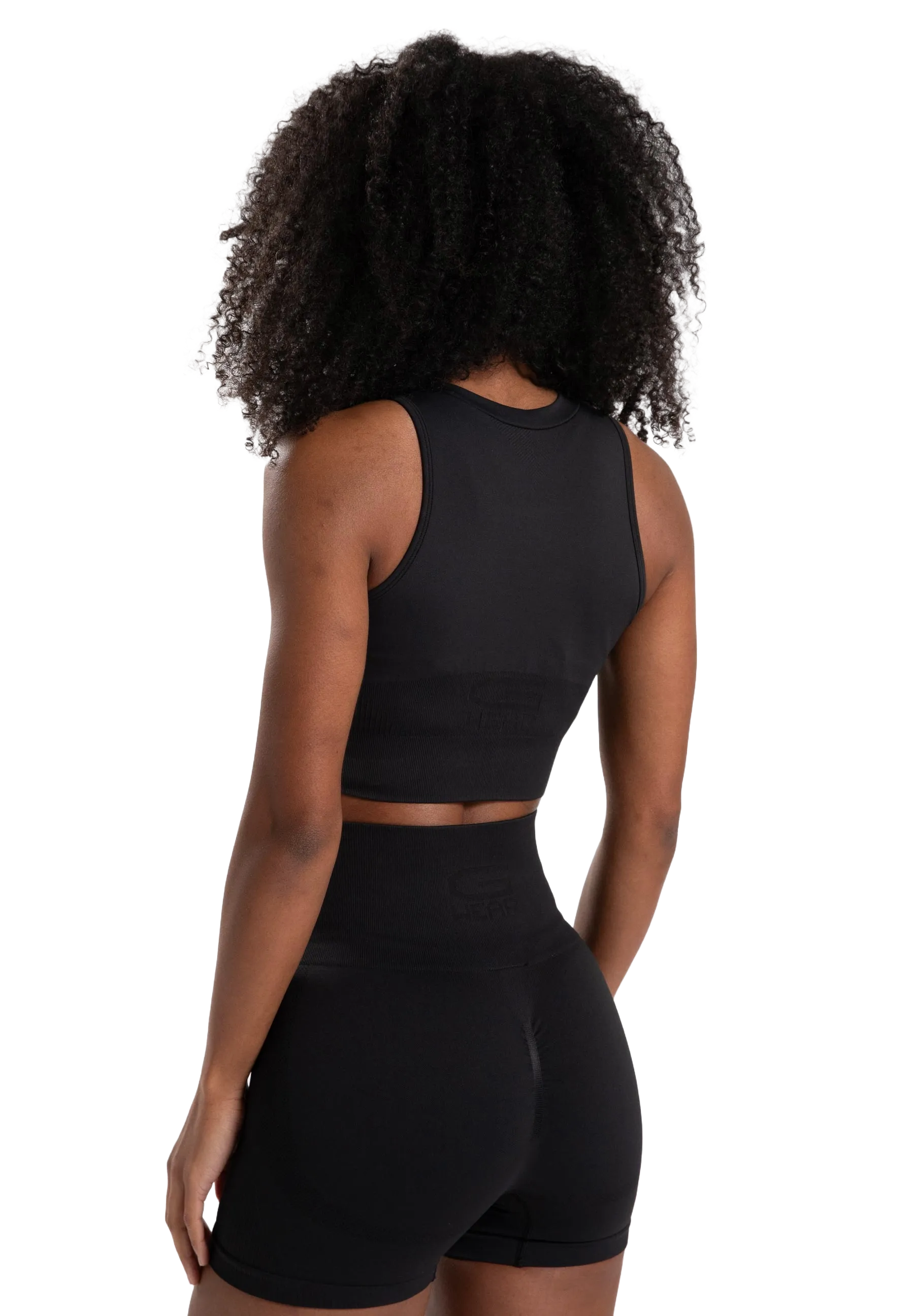 Gorilla Wear Olivia Seamless Crop Top/træningstop, sort