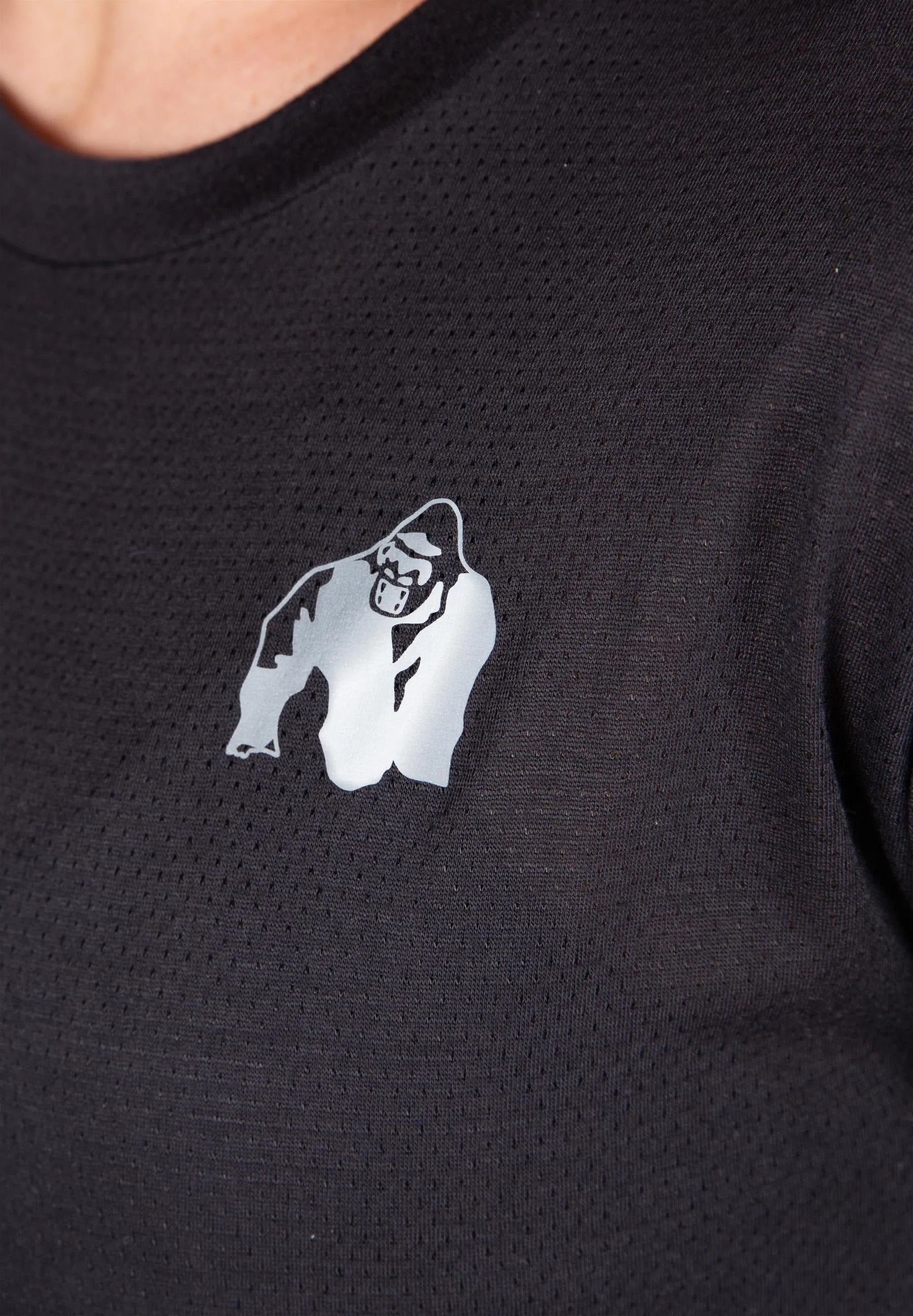 Gorilla Wear Raleigh langærmet/træningstrøje, sort