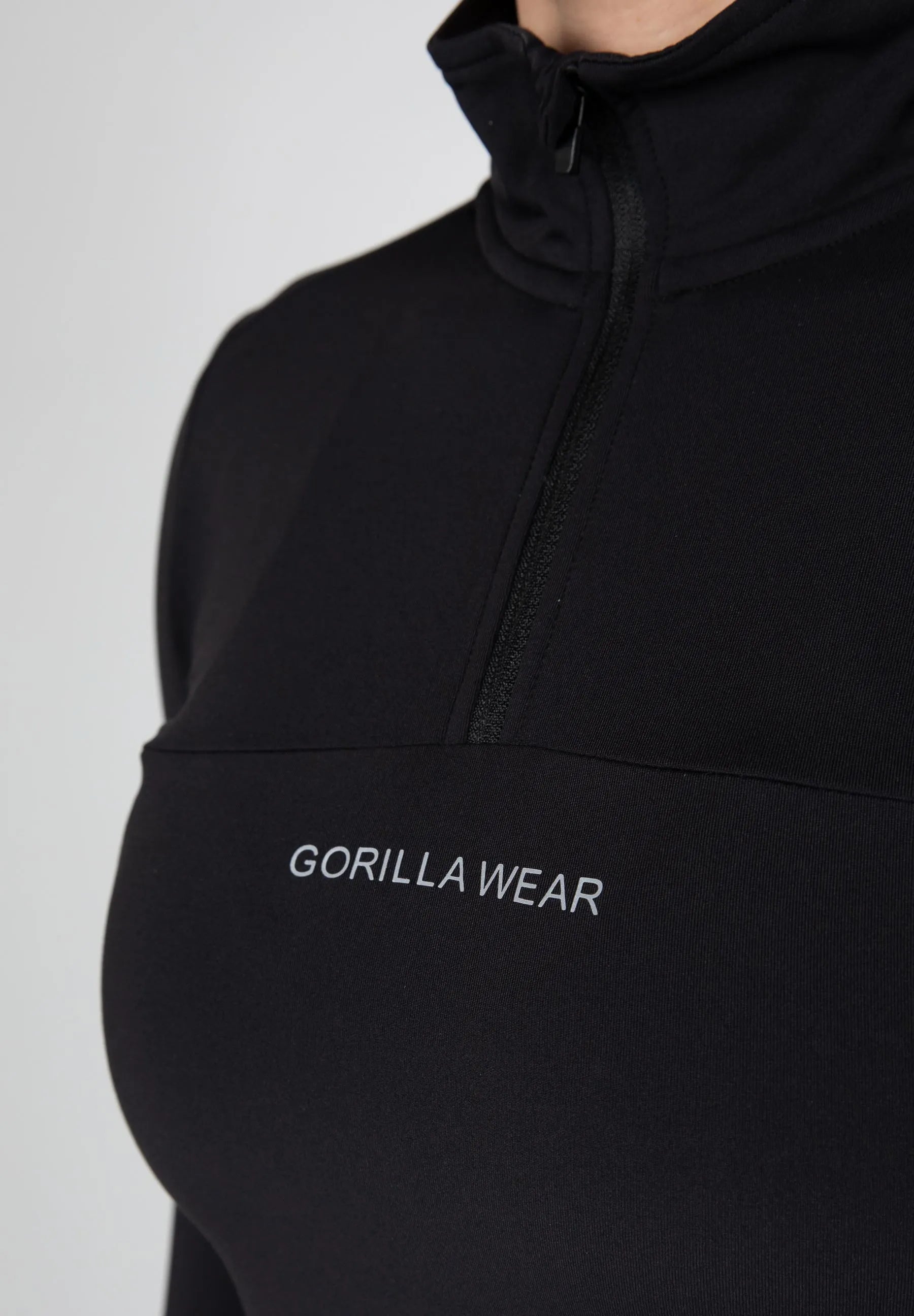 Gorilla Wear Laconia langærmet/træningstrøje, sort